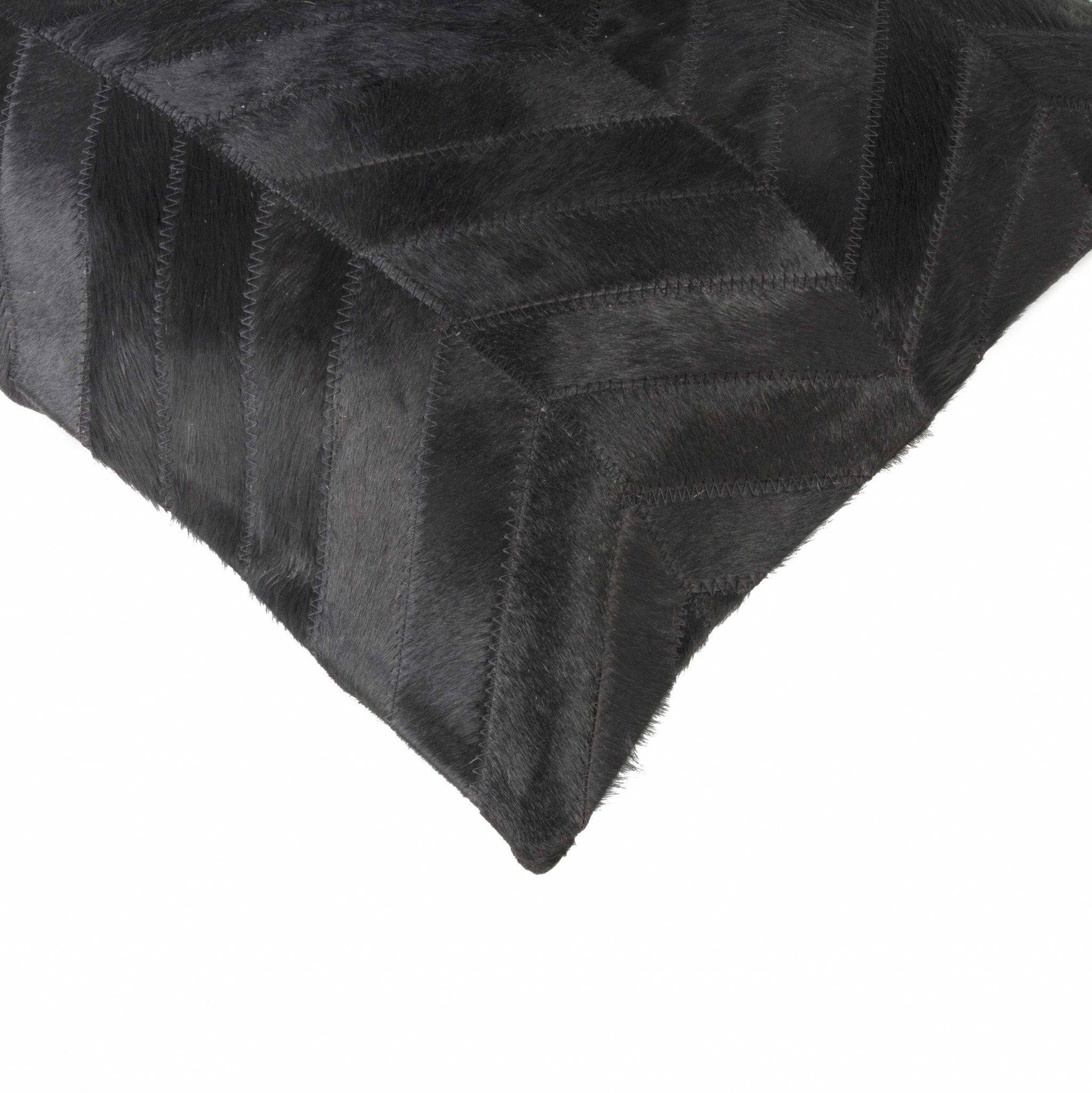 18" x 18" x 5" Black And Natural - Pillow