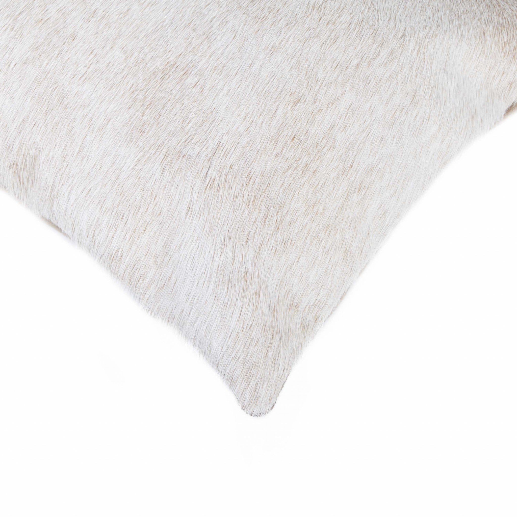 12" x 20" x 5" Natural Cowhide - Pillow