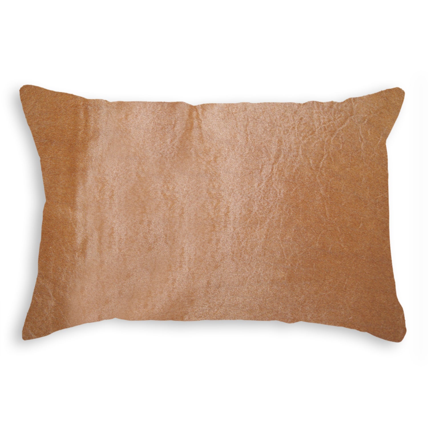 12" x 20" x 5" Tan Cowhide - Pillow