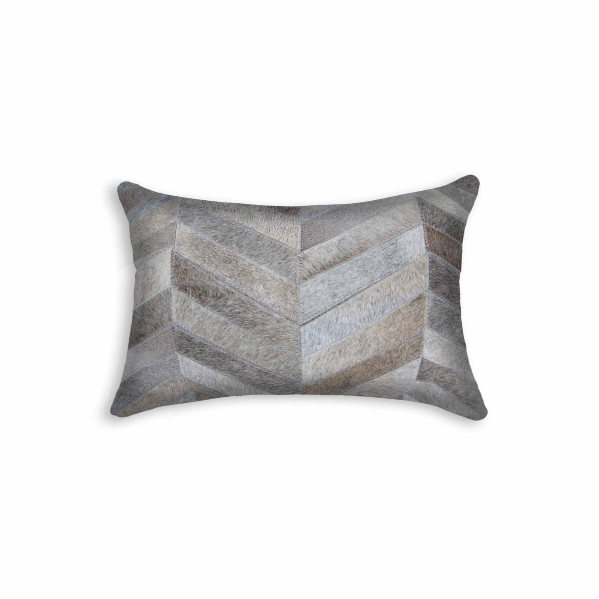 12" x 20" x 5" Grey - Pillow