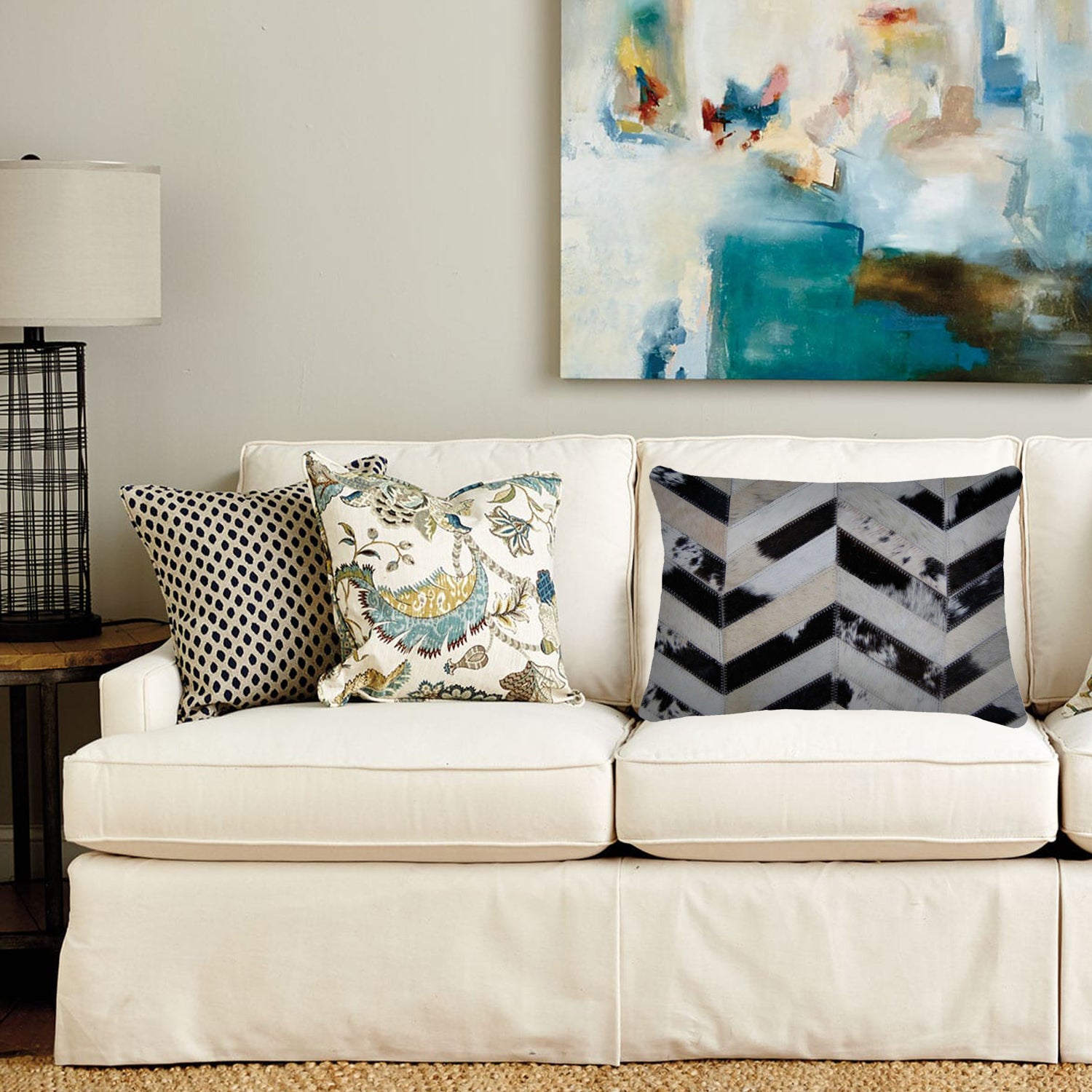 12" x 20" x 5" Tricolor - Pillow