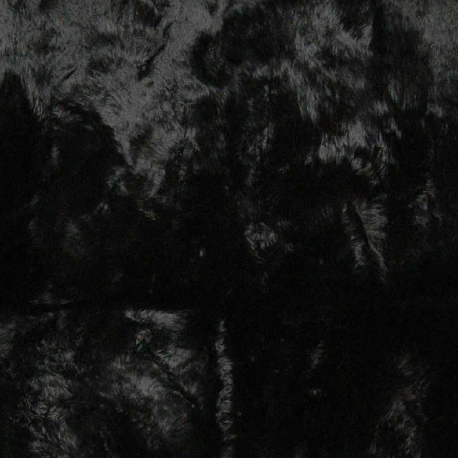 72" x 72" x 2" Black, Octo Sheepskin - Area Rug