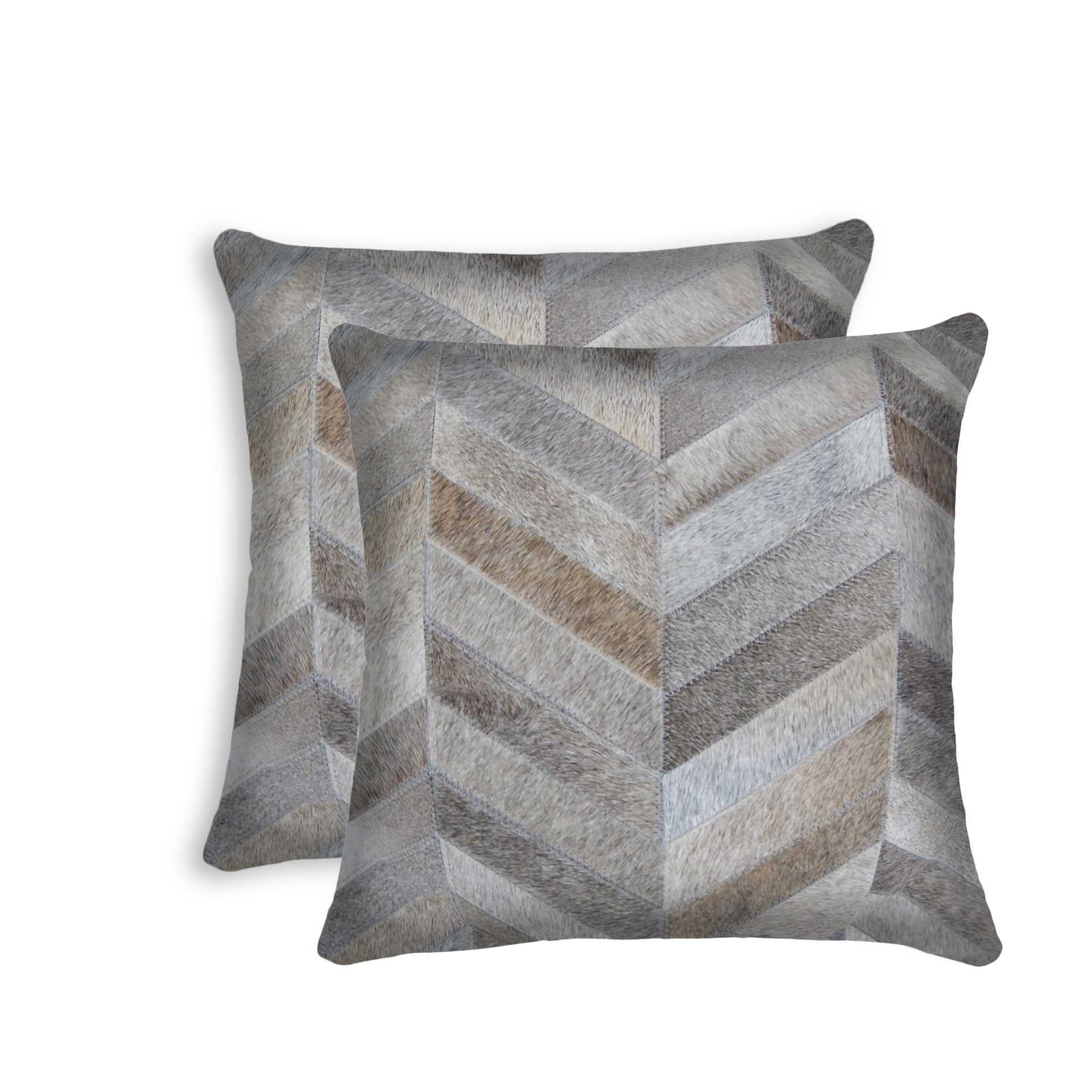 18" x 18" x 5" Gray - Pillow 2-Pack