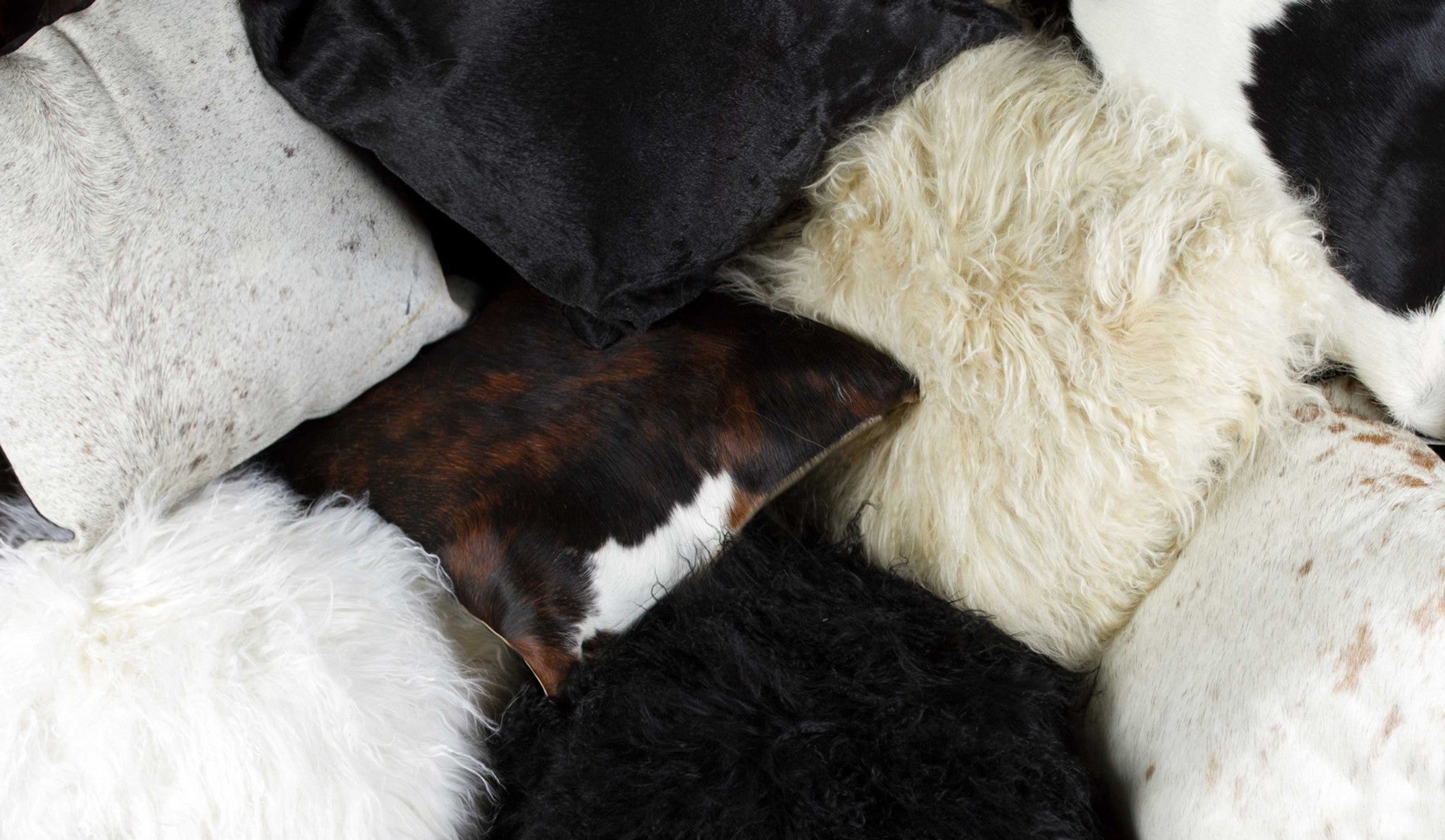 12" x 20" x 5" Gray Sheepskin - Pillow 2-Pack