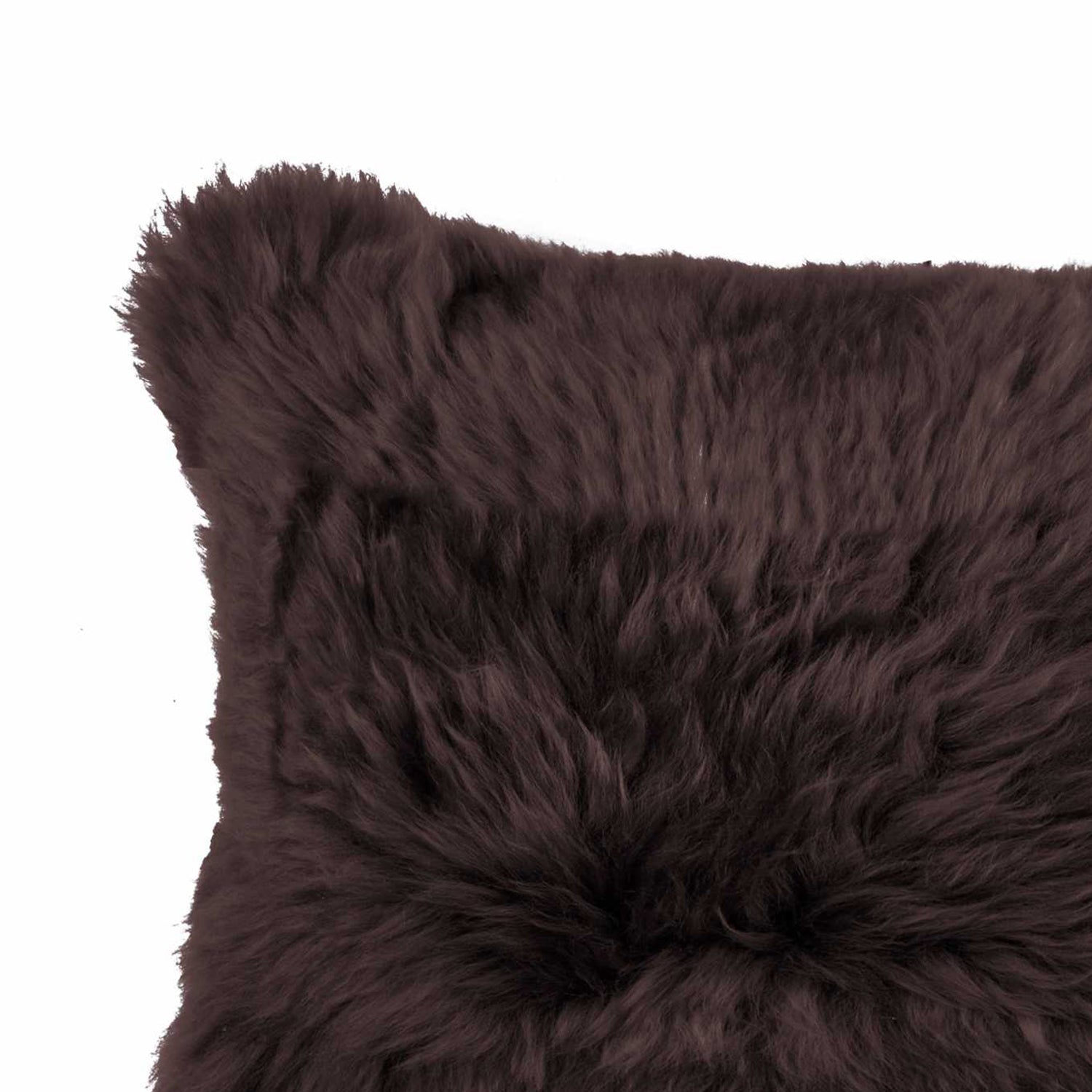 12" x 20" x 5" Chocolate Sheepskin - Pillow
