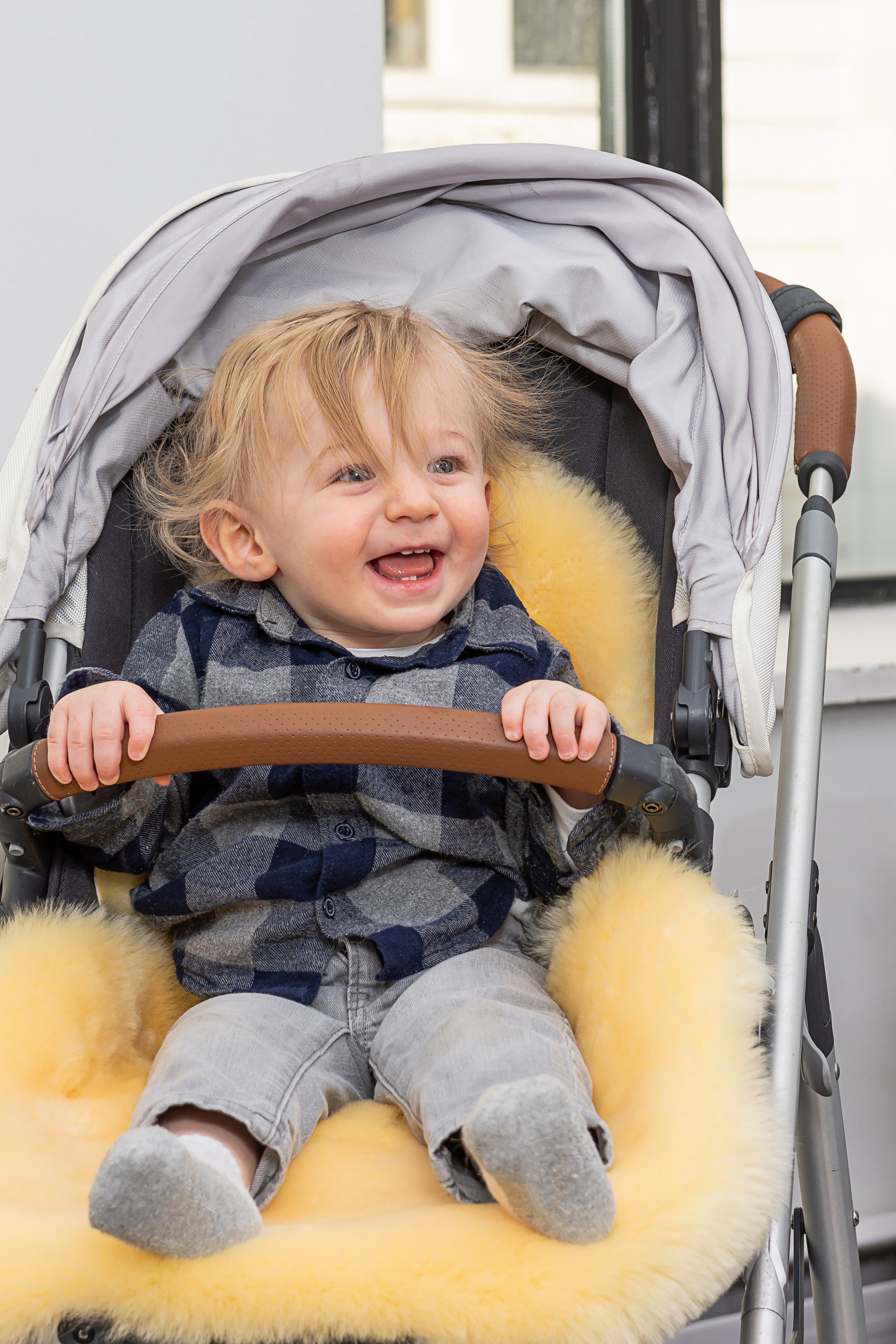 24" x 36" x 2" Cream, Cozy Baby, Medium, Lambskin - Play-Rug