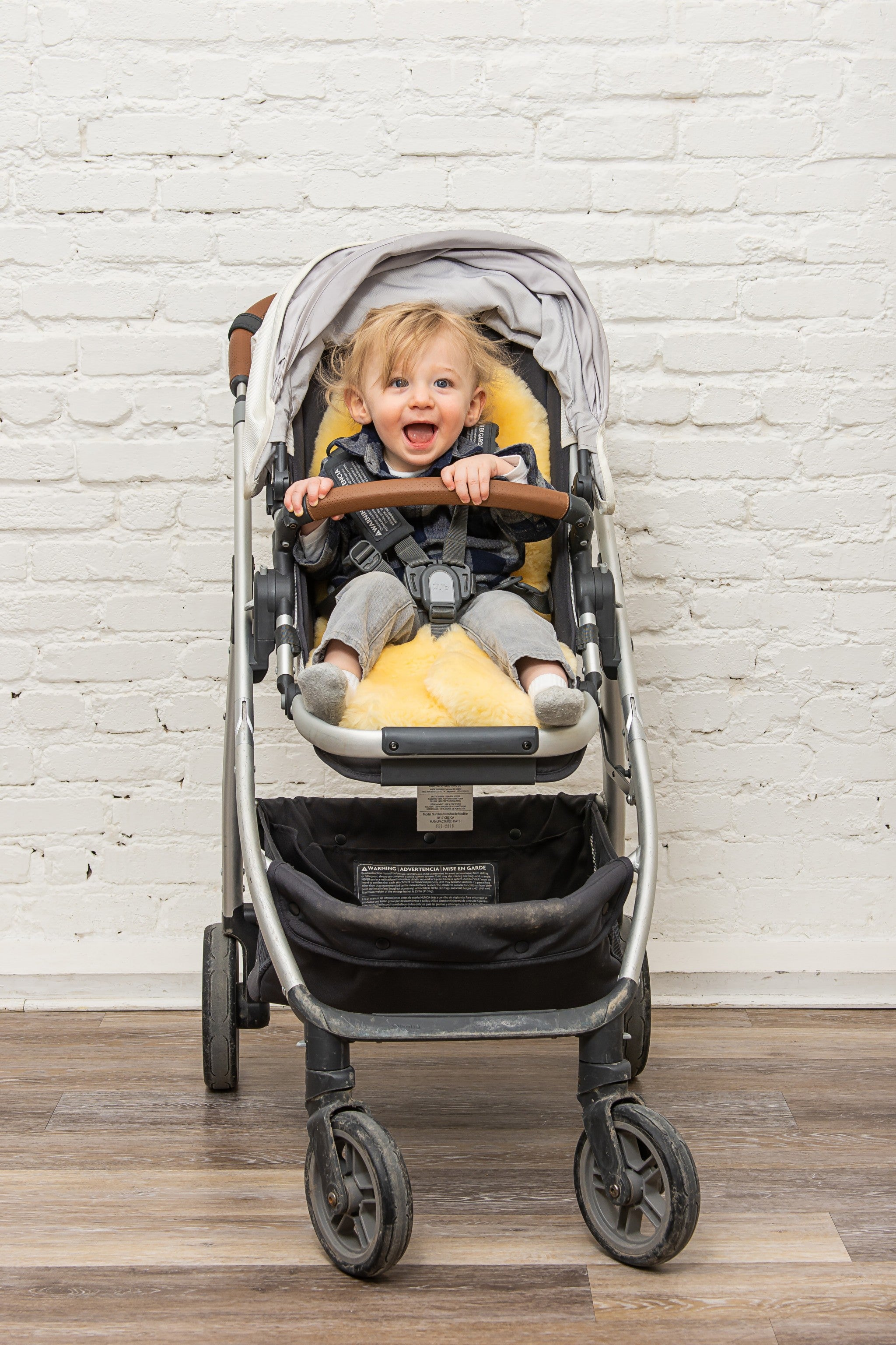 24" x 36" x 2" Cream, Cozy Baby, Medium, Lambskin - Play-Rug