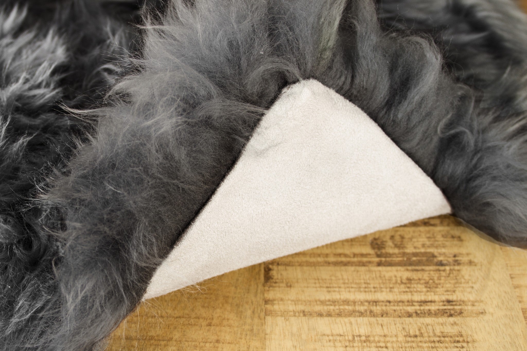 48" x 72" x 2" Gray Quattro Sheepskin - Area Rug