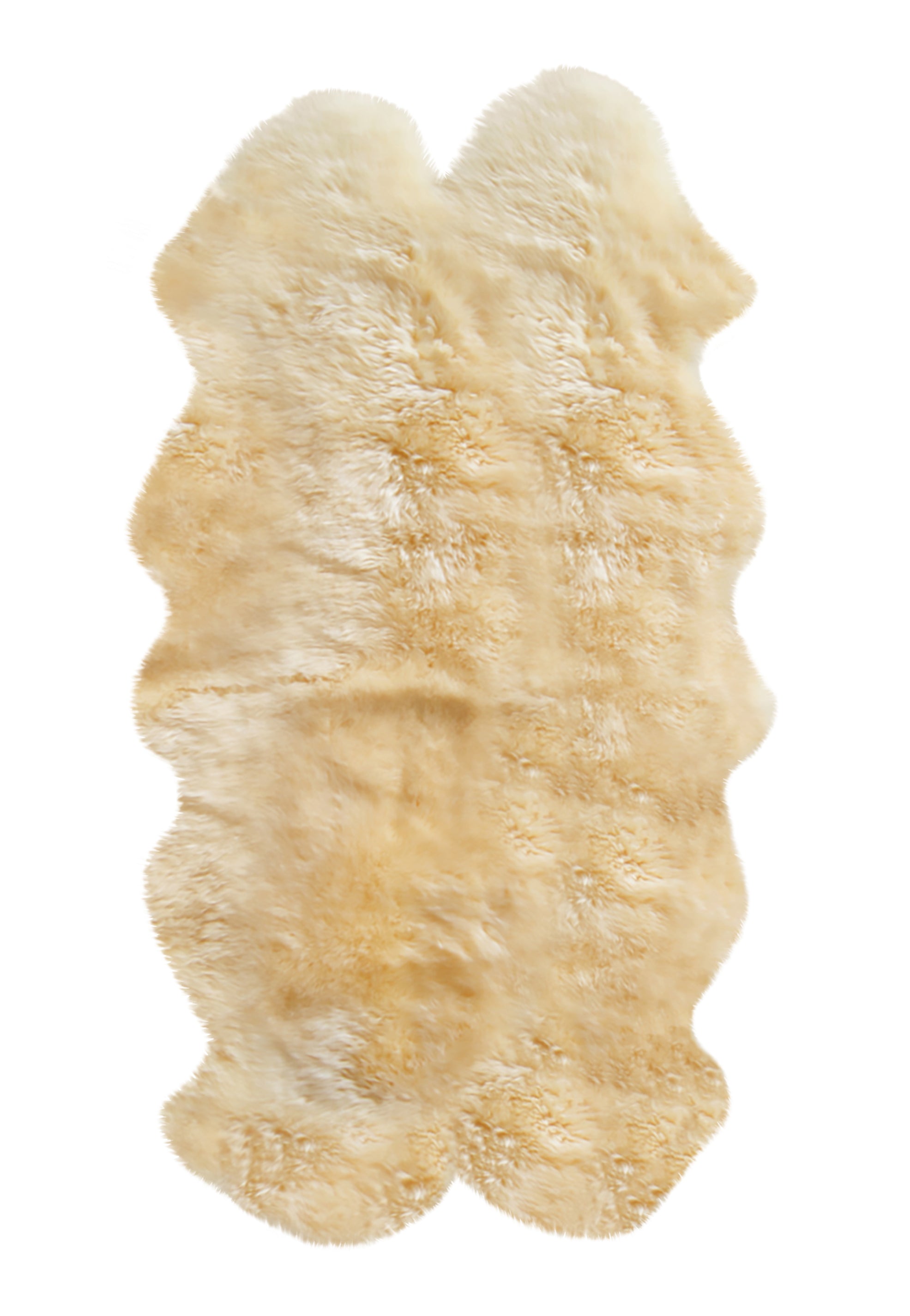 48" x 72" x 2" Gold Quattro Sheepskin - Area Rug