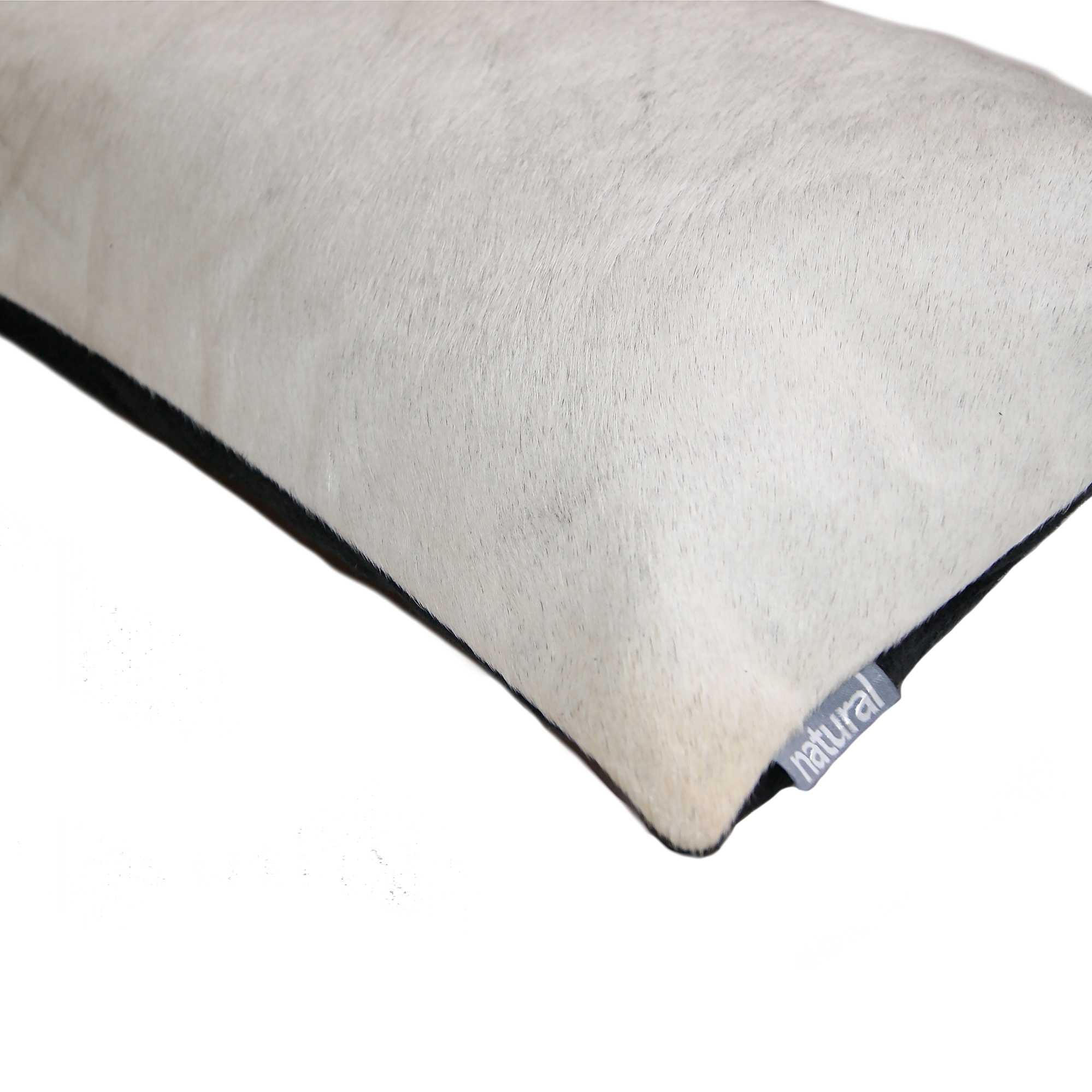 12" x 20" x 5" Off White, Cowhide - Pillow 2-Pack