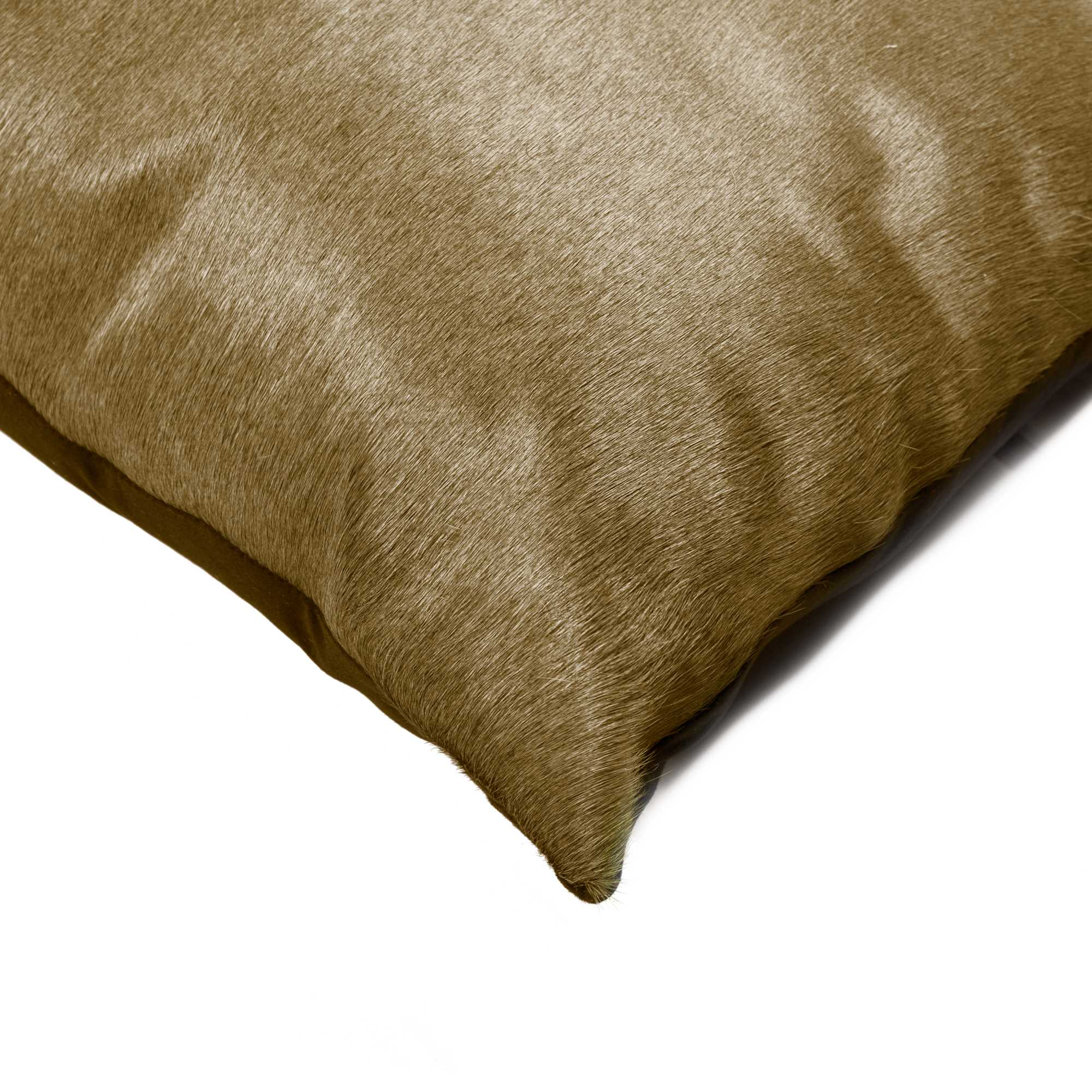 12" x 20" x 5" Taupe, Cowhide - Pillow 2-Pack