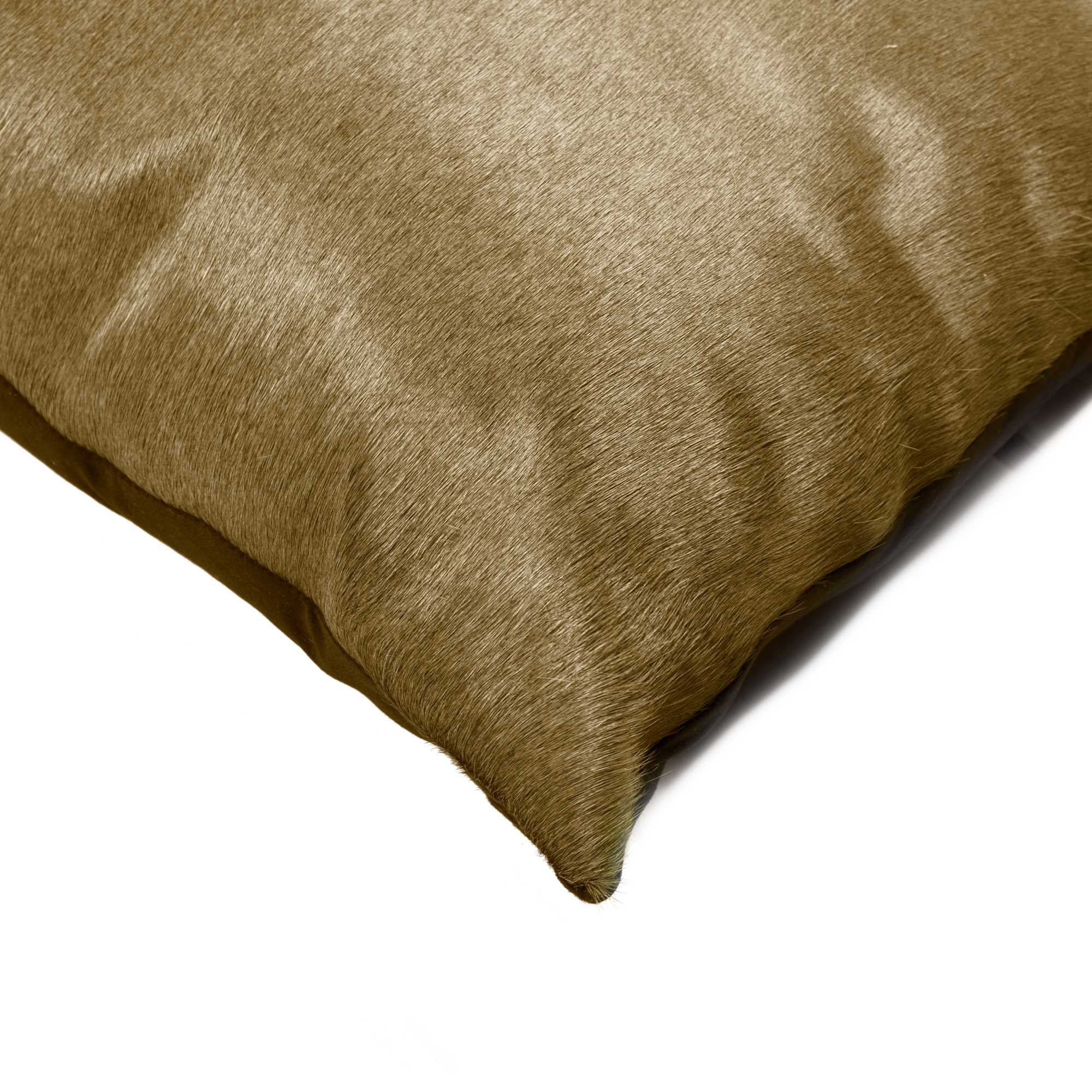 18" x 18" x 5" Taupe Cowhide - Pillow 2-Pack
