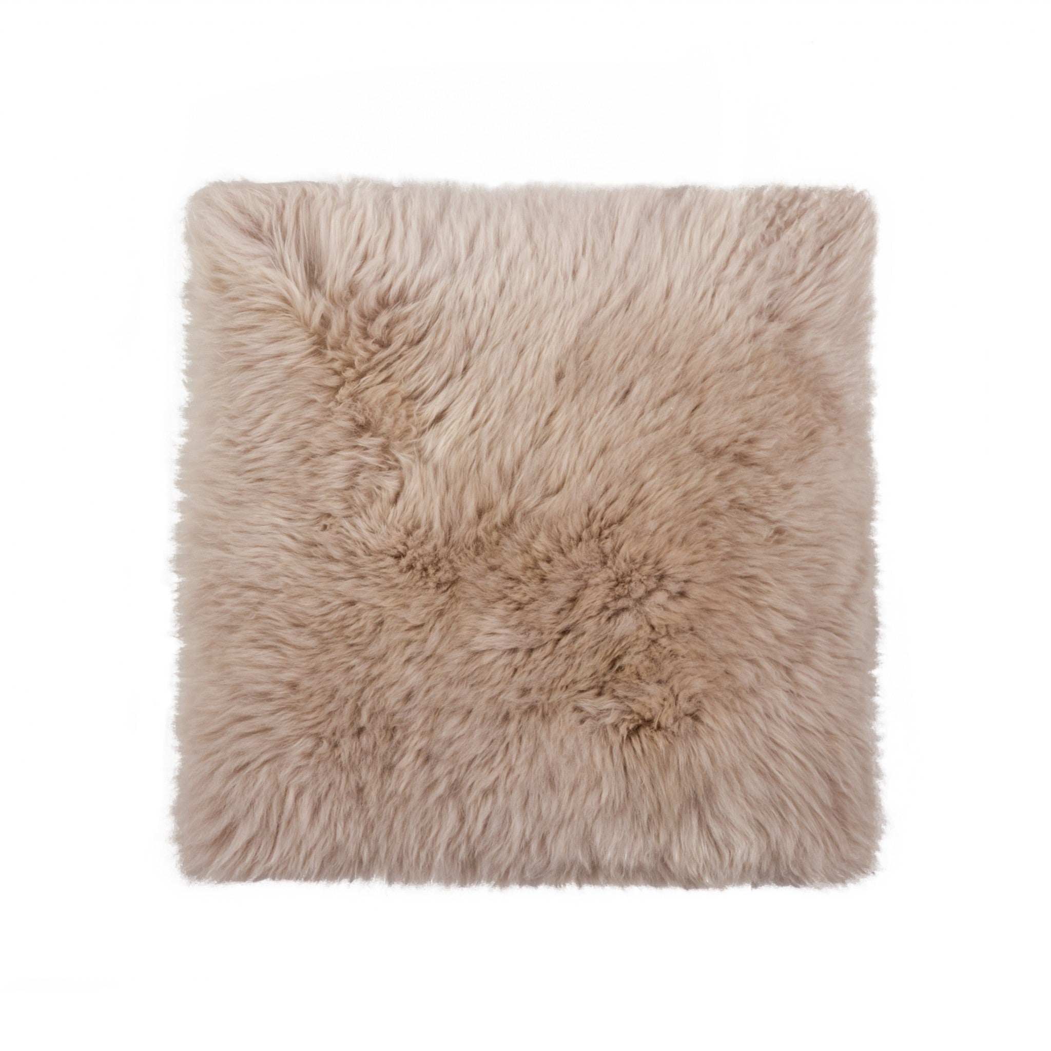 16" x 16" Taupe, Sheepskin - Seat/Chair Cover