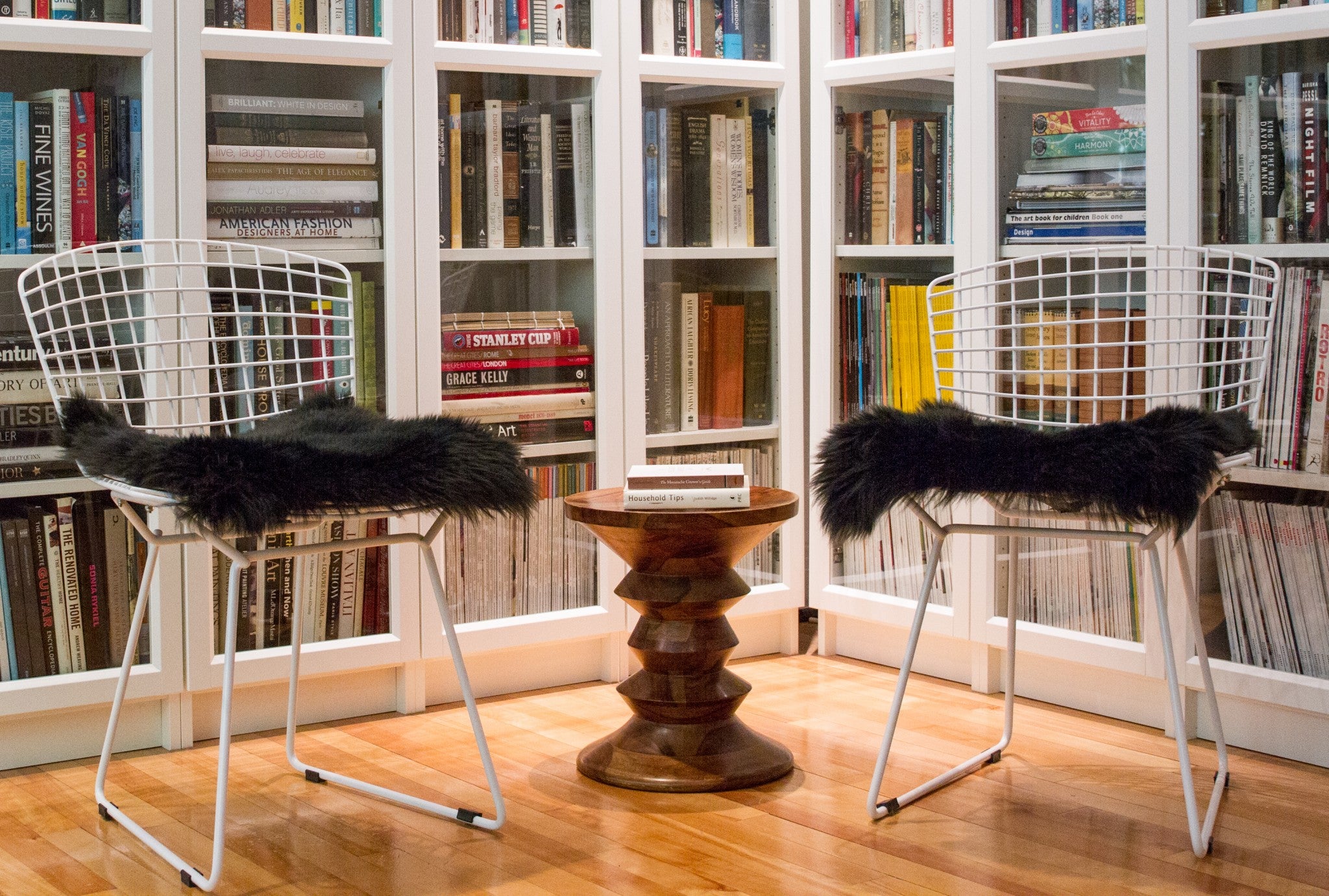 17" x 17" Black, Sheepskin  - Seat/Chair Cover