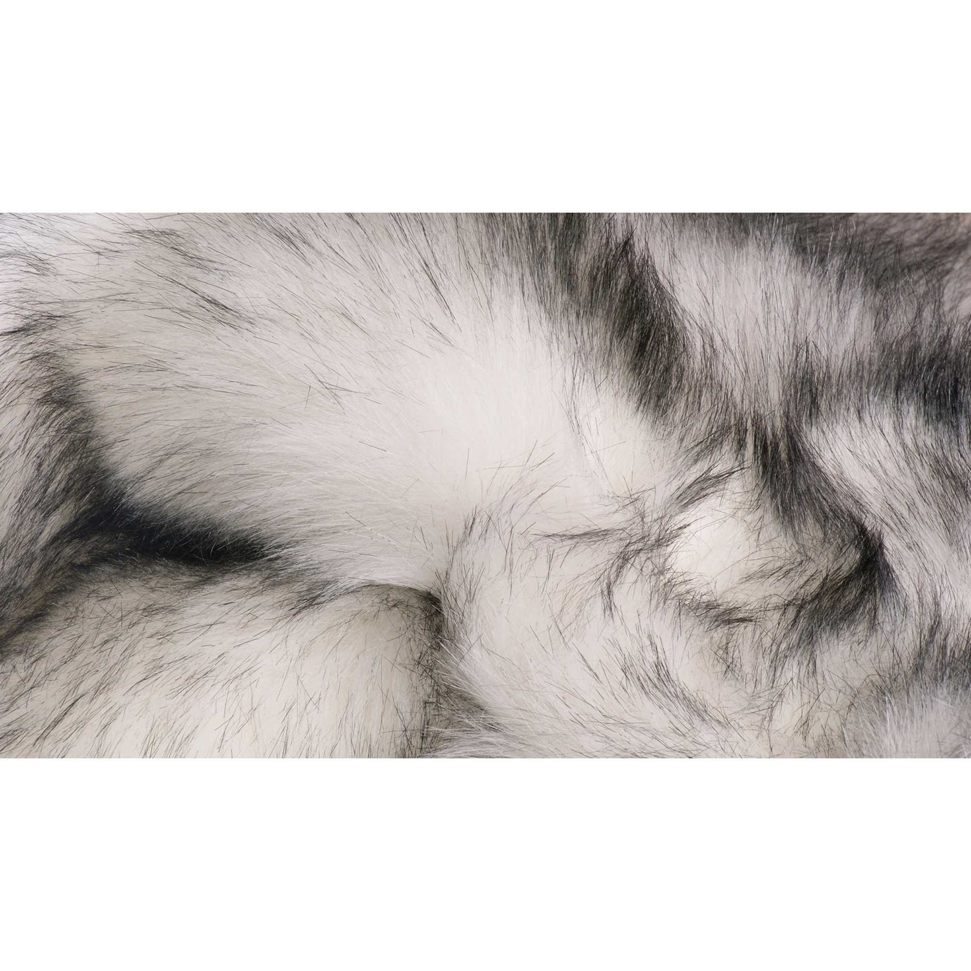 36" x  60" Gradient Gray, Rectangular, Faux Fur - Area Rug