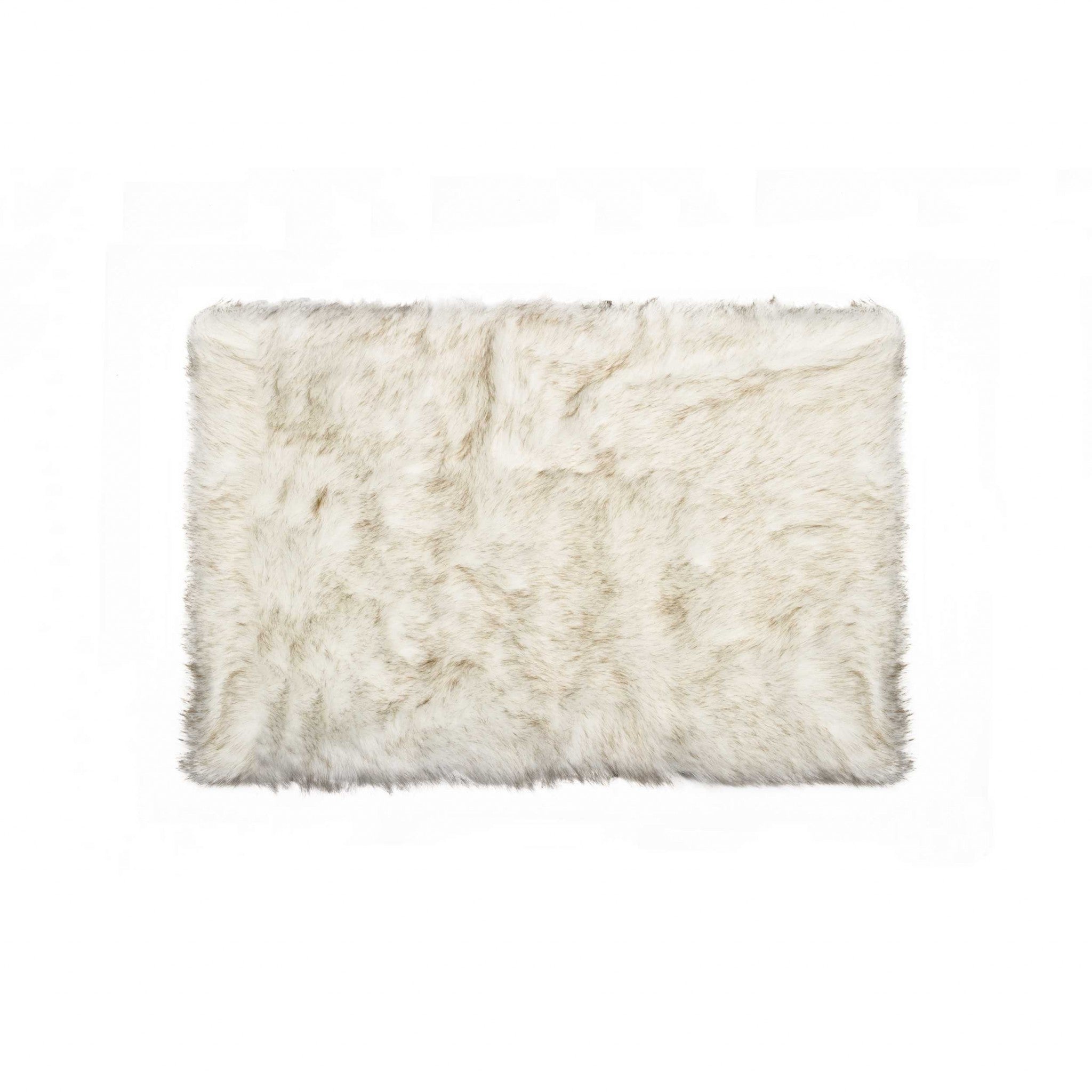 60" x 96" Tan, Sheepskin - Rug/Throw