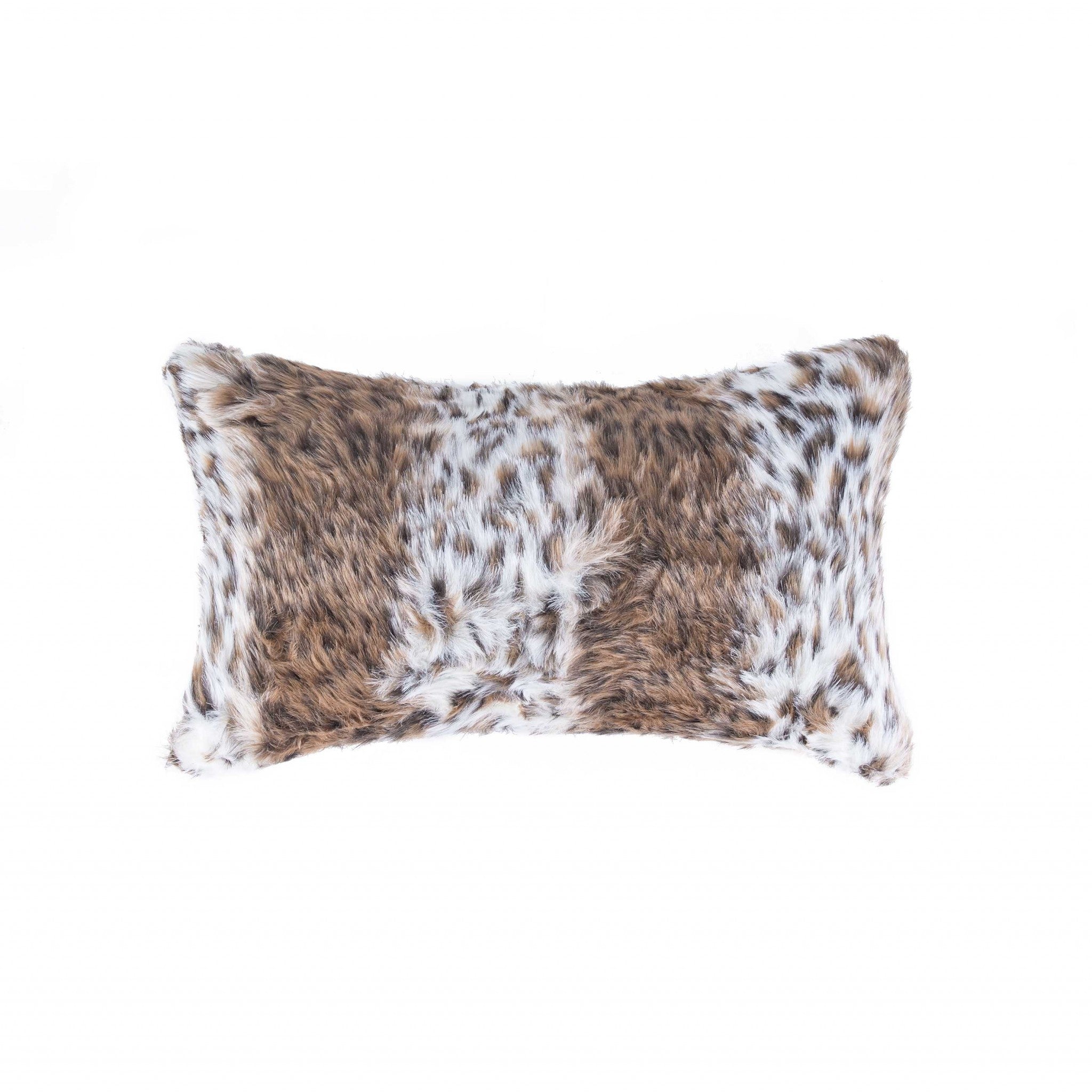 12" x 20" x 5" Georgetown Lynx Faux - Pillow