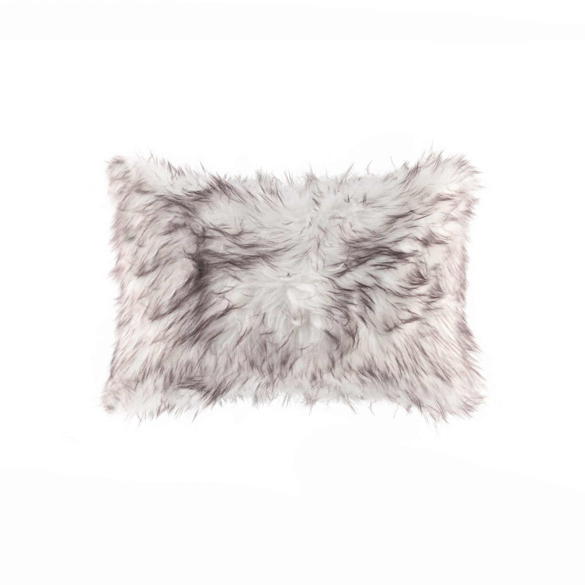 12" x 20" x 5" Gradient Chocolate Faux Fur - Pillow