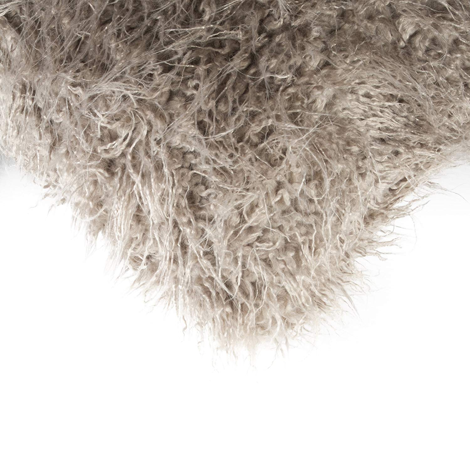 20" x 20" x 5" Tan Faux Sheepskin - Pillow