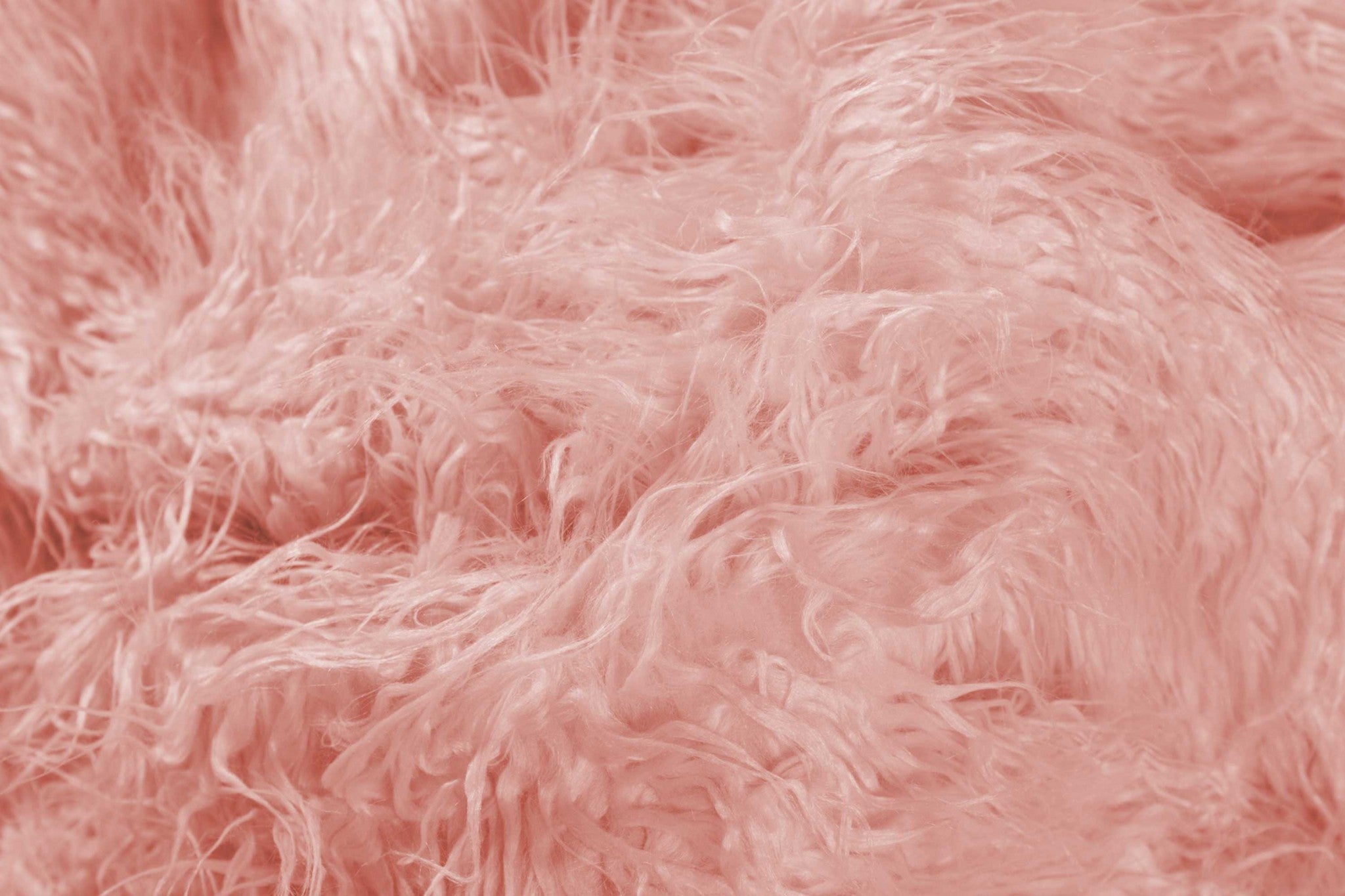 50" x 70" x 2" Dusty Rose Sheepskin Faux Fur Throw