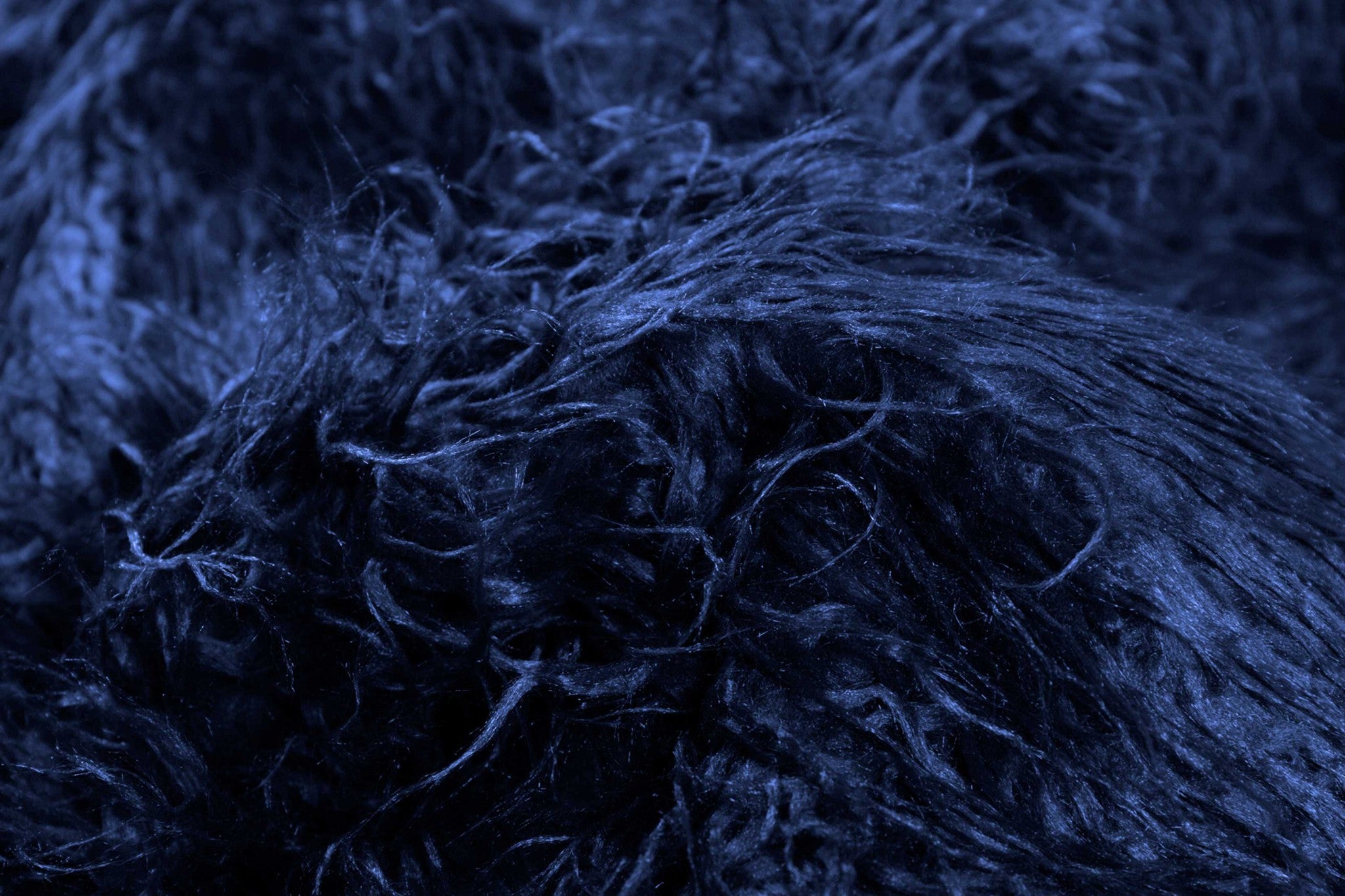 50" x 70" x 2" Ink Sheepskin Faux Fur Throw