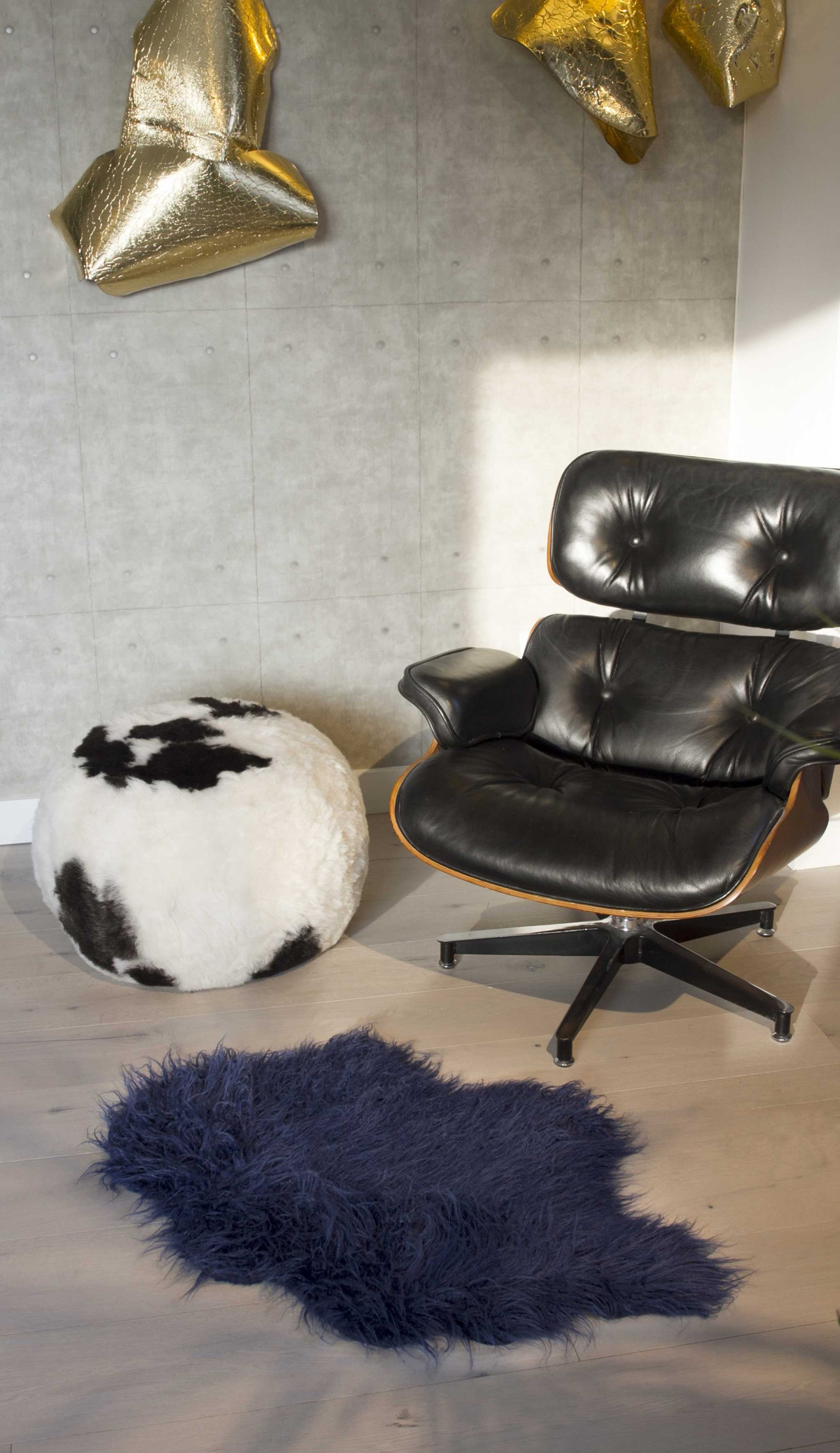 24" x 36" x 1.5" Off White, Faux Sheepskin, Single - Area Rug