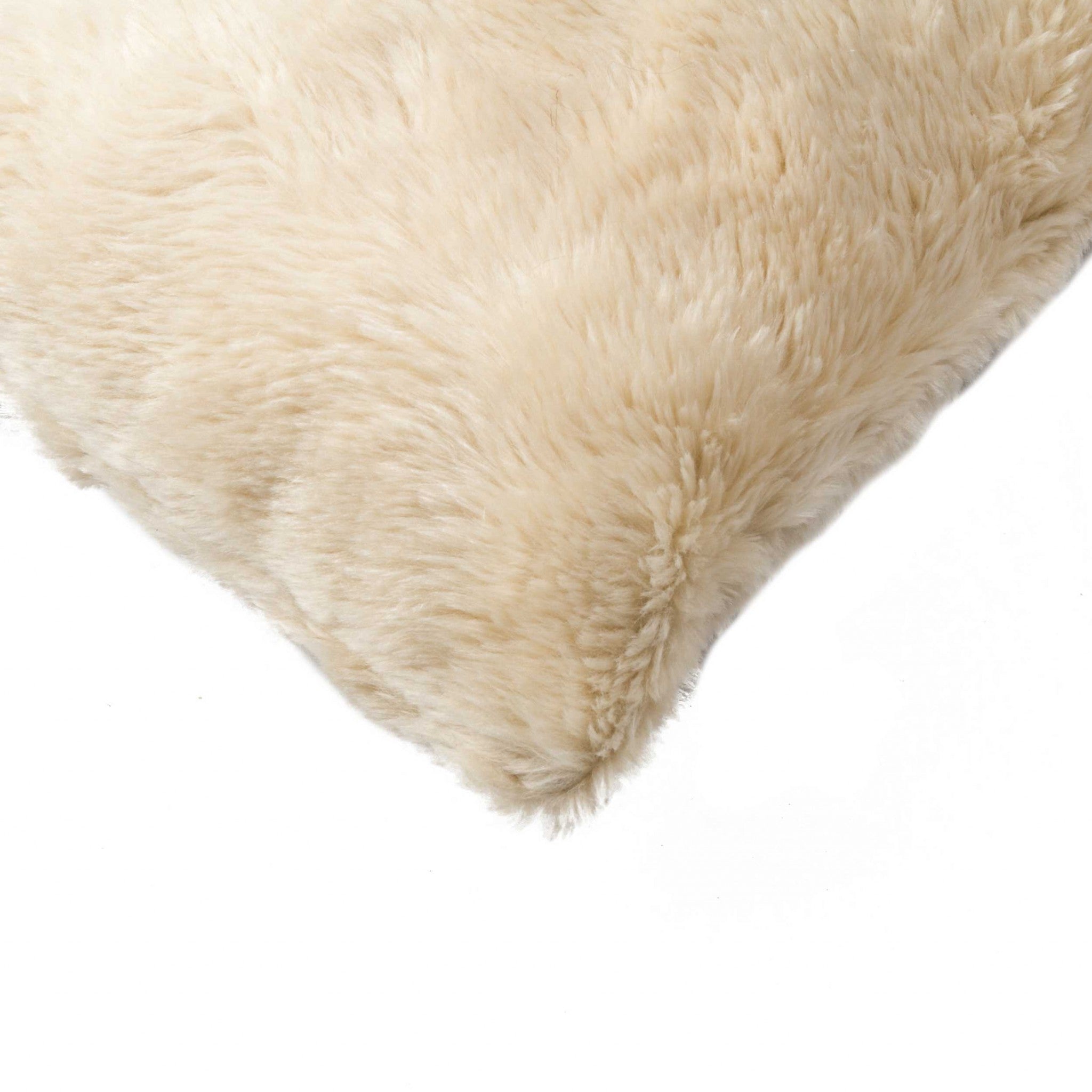 20" x 20" x 5" Taupe Faux - Pillow