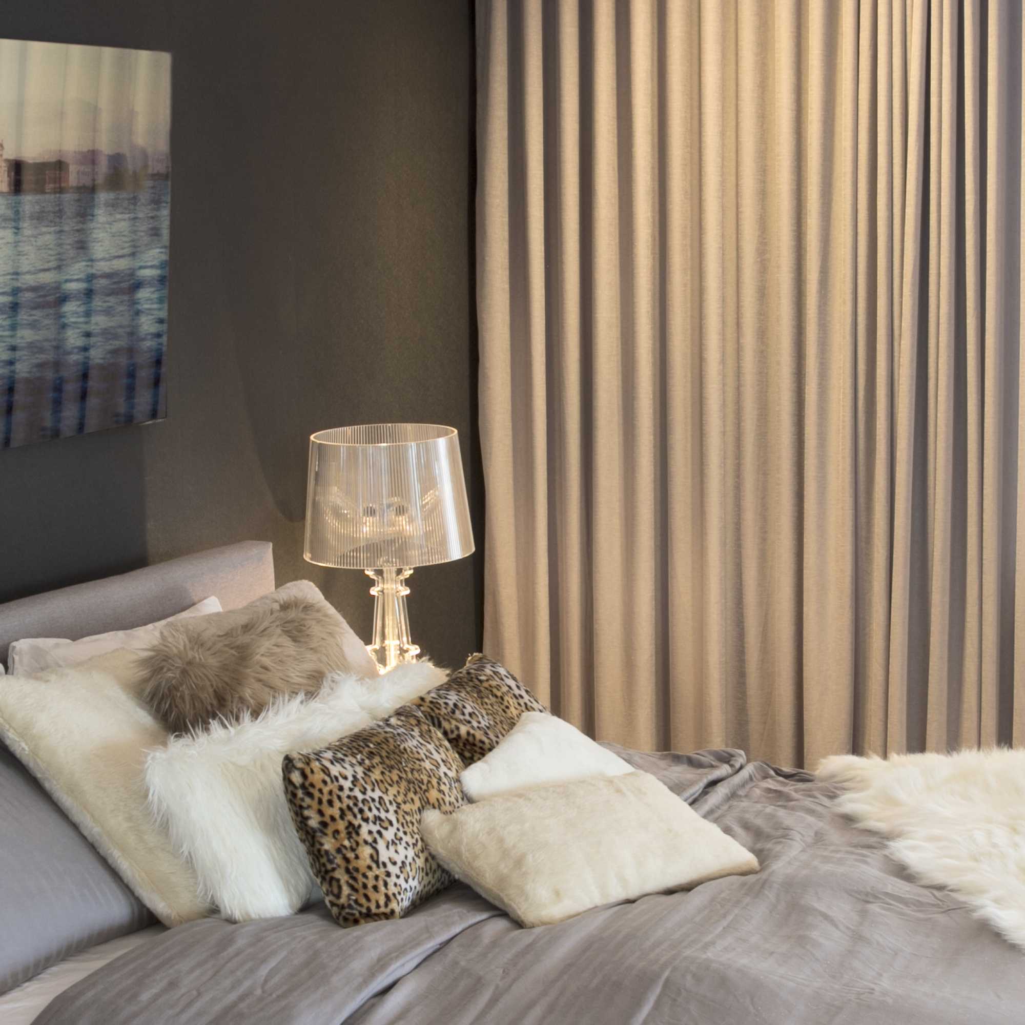 12" x 20" x 5" Sand Faux - Pillow