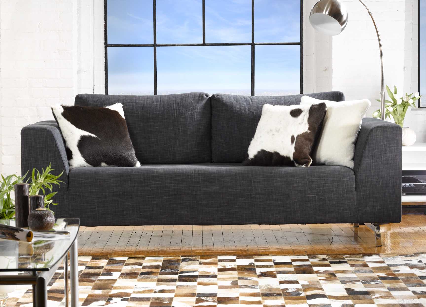 18" x 18" x 5" Black And White - Pillow 2-Pack