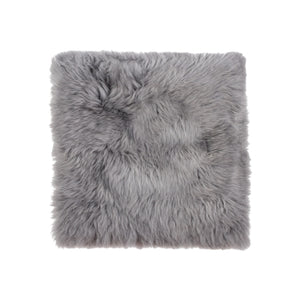 17" x 17" Gray, Sheepskin - Seat/Chair Cover