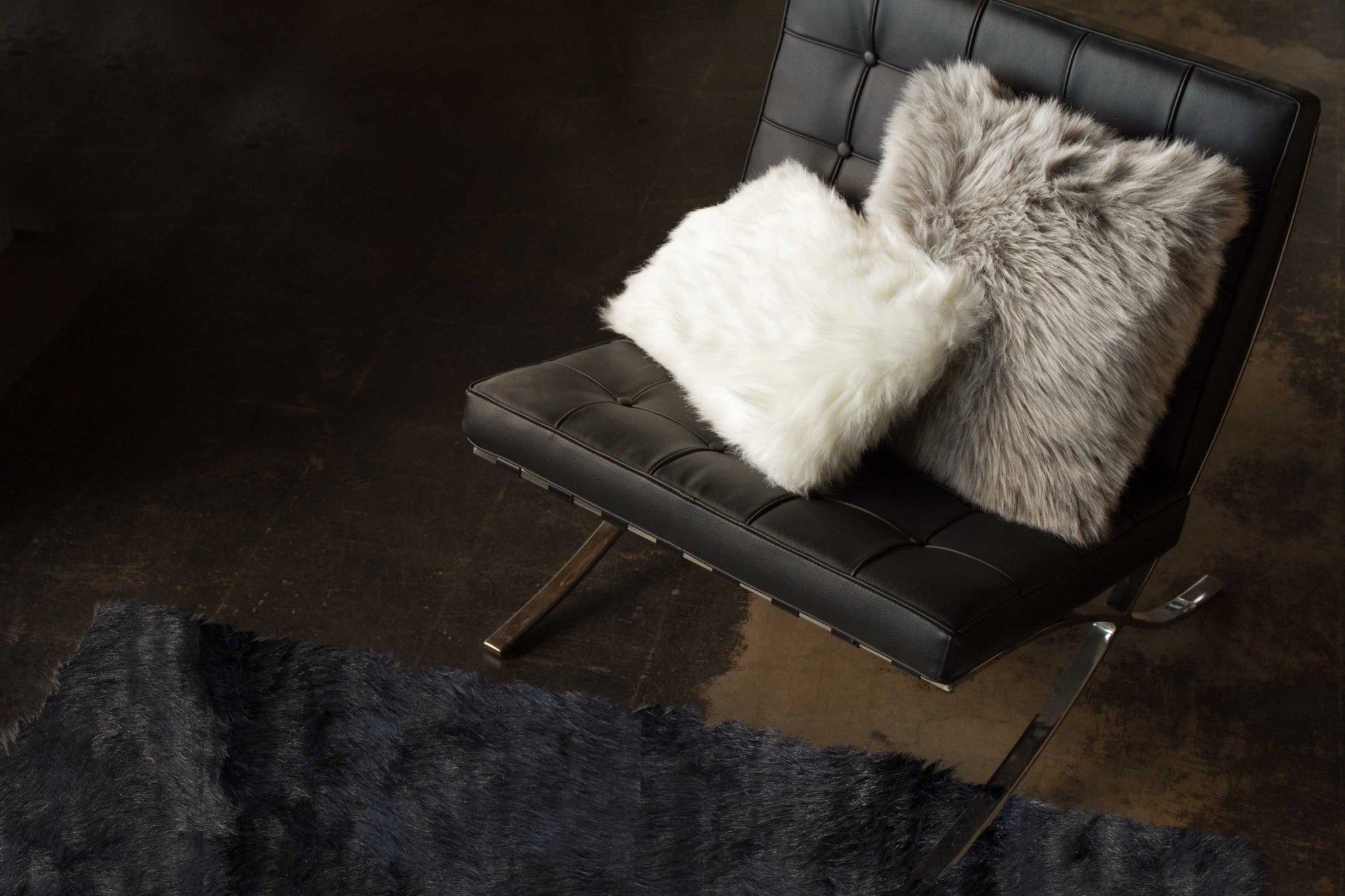 12" x 20" x 5" Off White Faux - Pillow 2-Pack