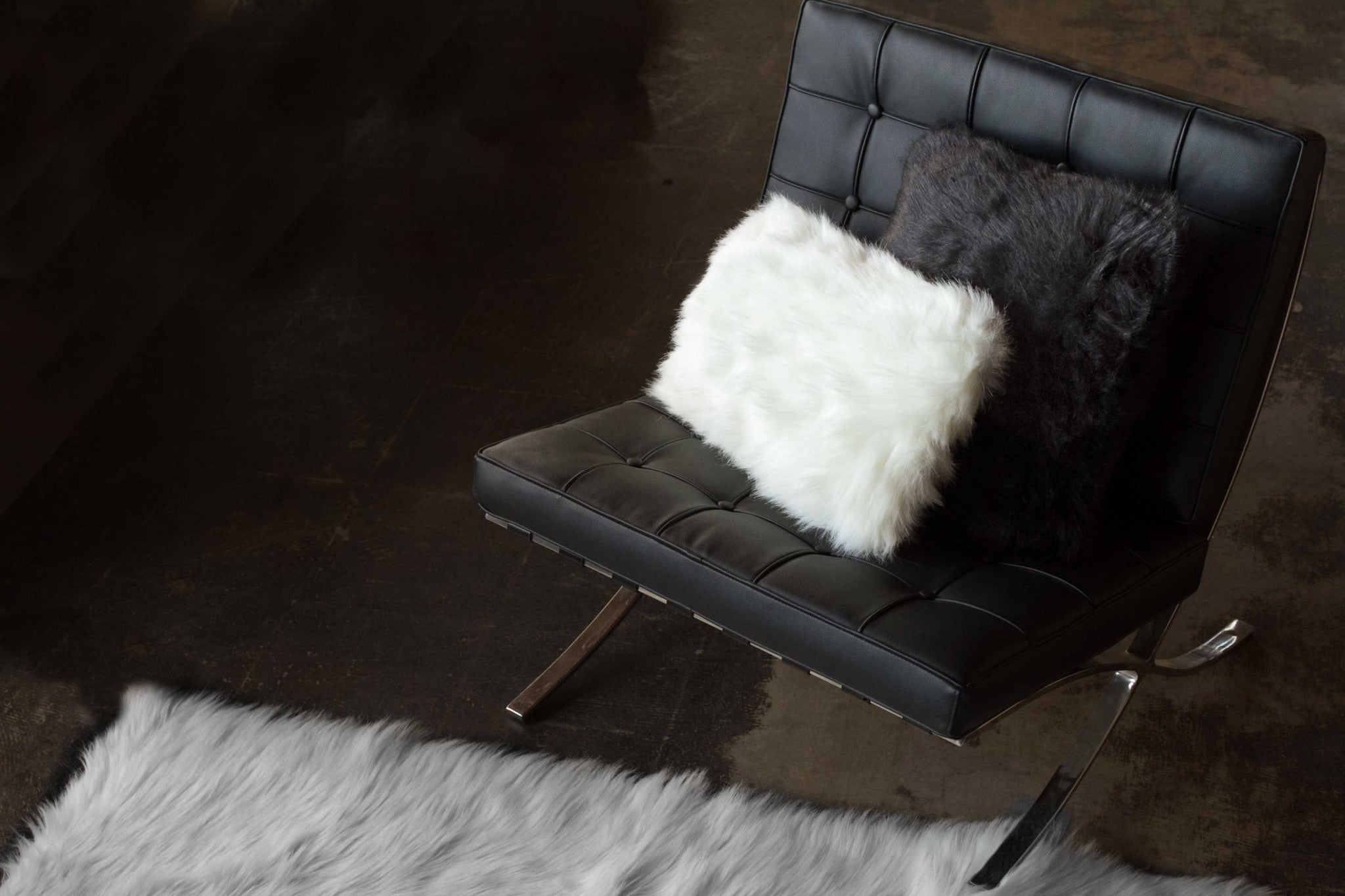 12" x 20" x 5" Off White Faux - Pillow 2-Pack