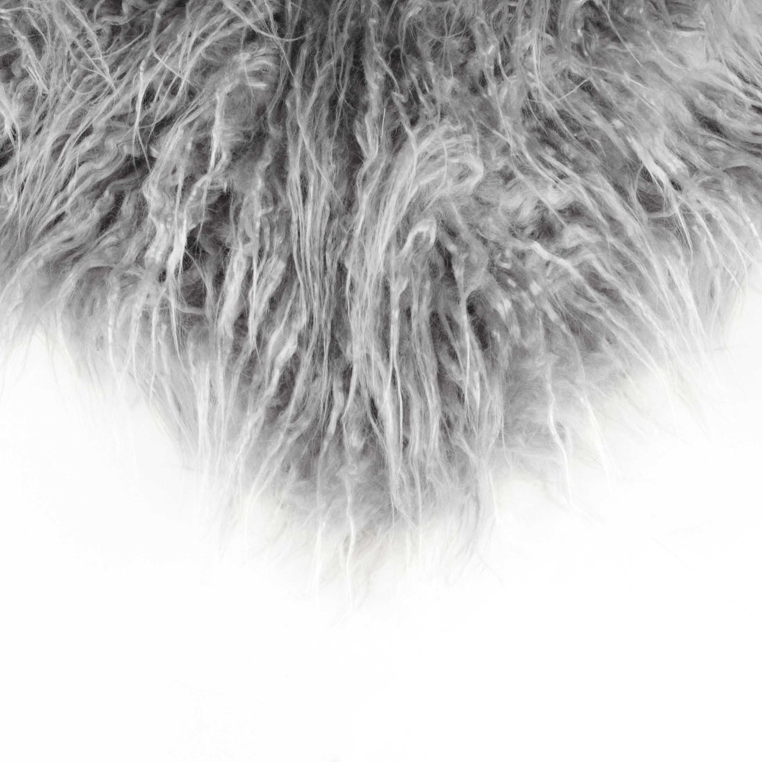 12" x 20" x 5" Sage Gray Faux Sheepskin 2-Pack - Pillow