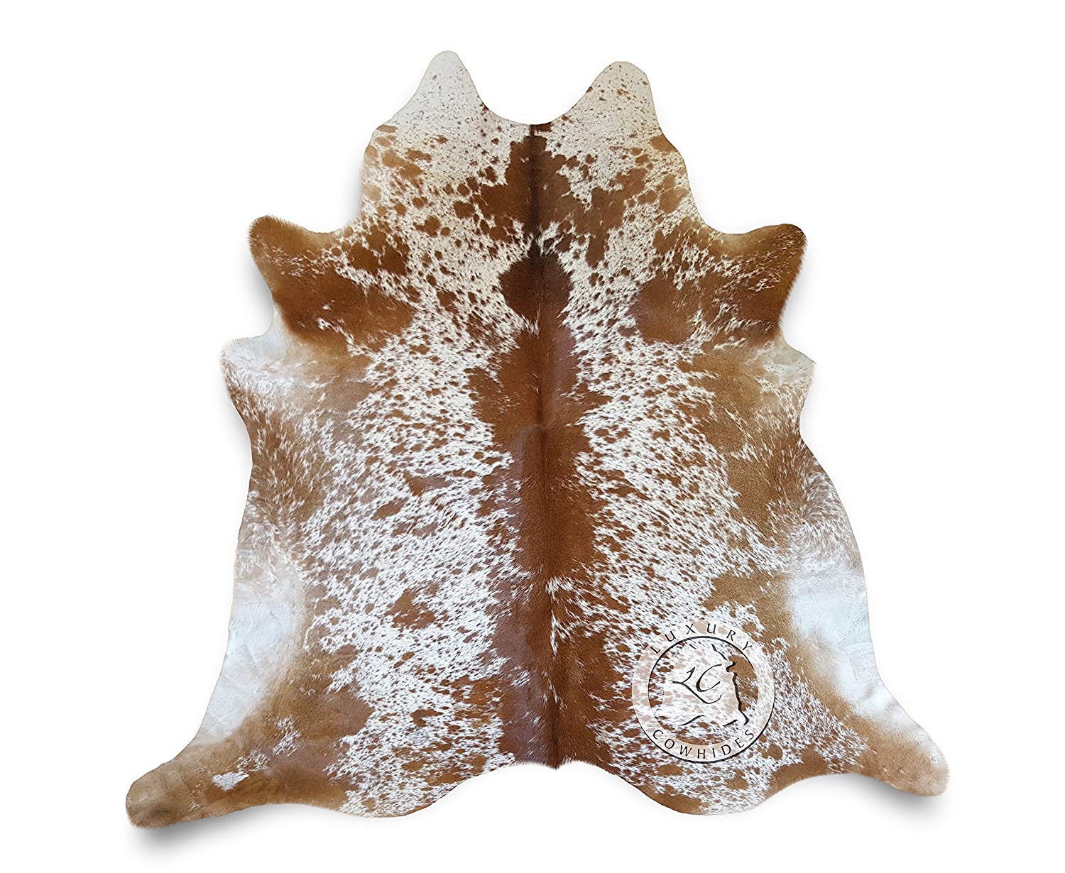 60" x 84" Salt And Pepper Brown And White Cowhide - Area Rug