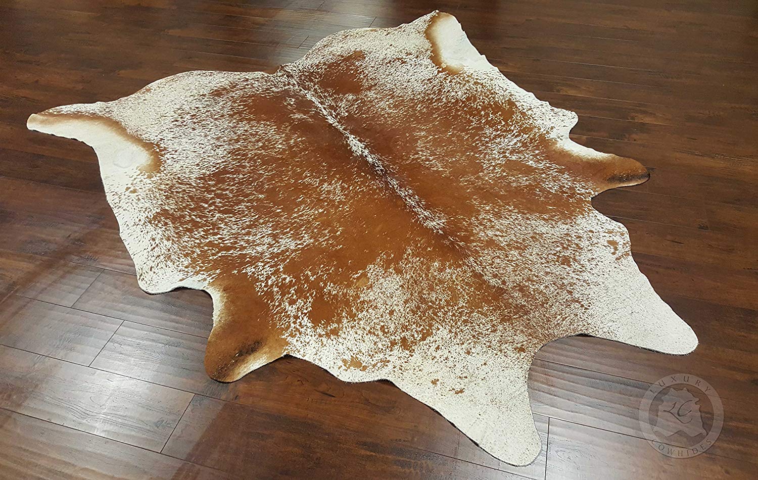 60" x 84" Salt And Pepper Brown And White Cowhide - Area Rug