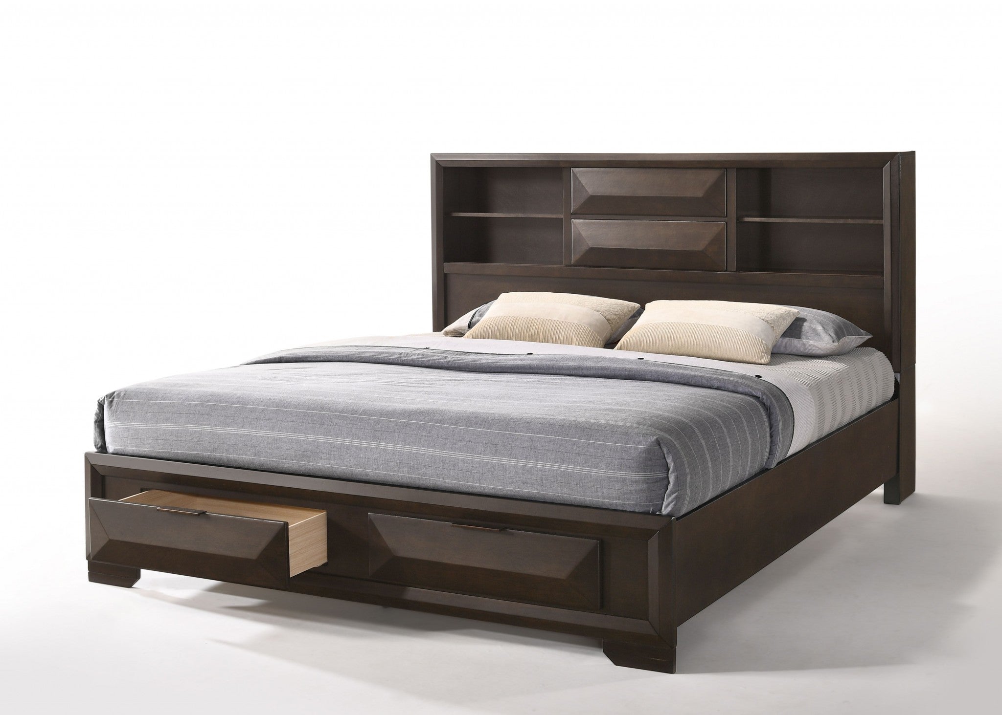 91" X 79" X 53" Espresso Eastern King Storage Bed