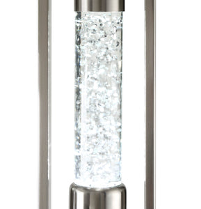 15" X 15" X 58" Sand Nickel Floor Lamp
