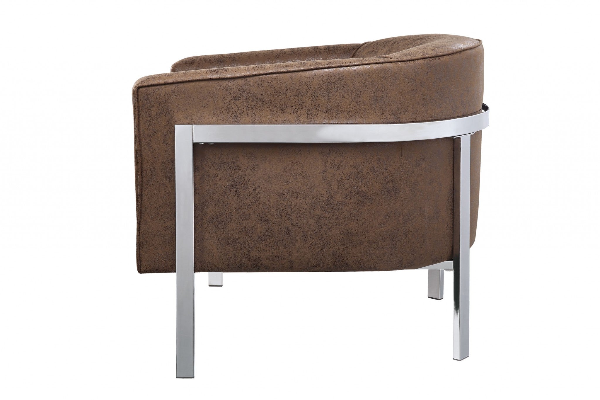 31" X 32" X 29" Brown Edgy Accent Chair