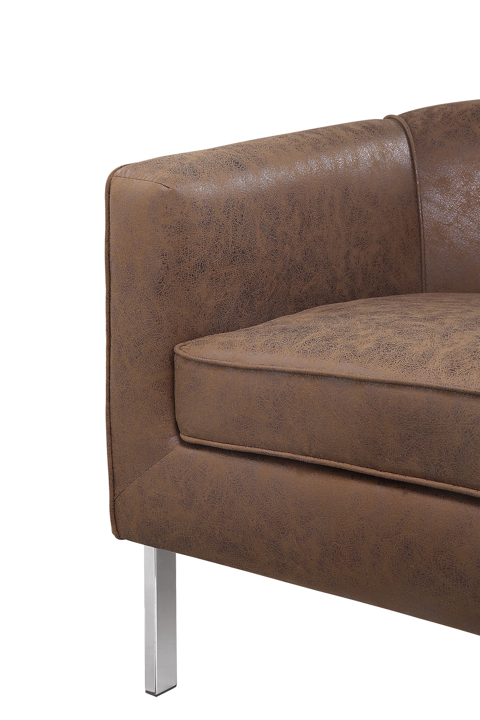 31" X 32" X 29" Brown Edgy Accent Chair