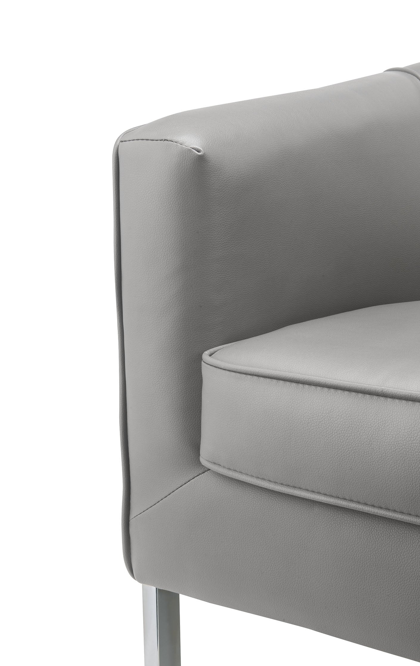 31" X 32" X 29" Gray Edgy Accent Chair