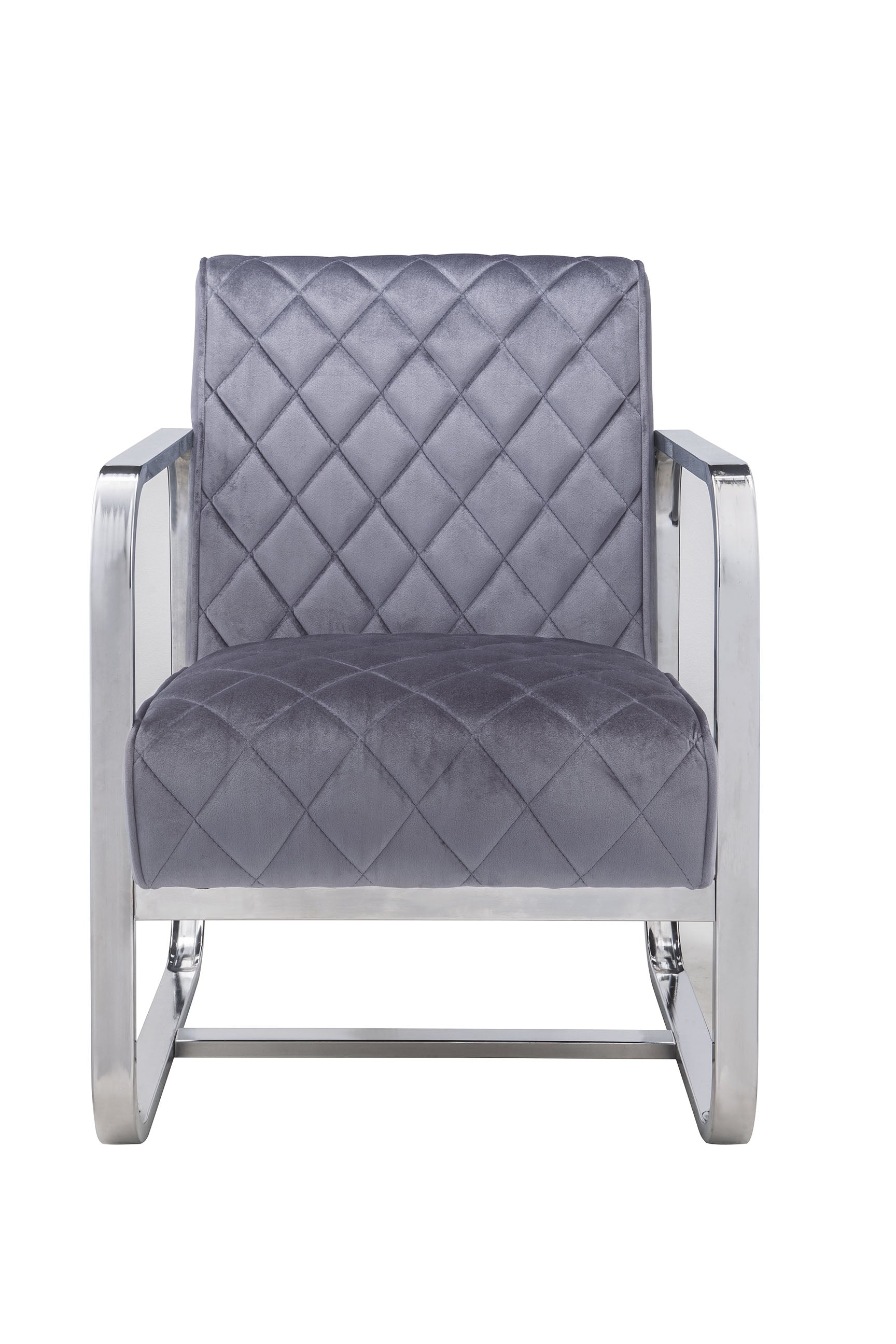 24" X 31" X 34" Grey Accent Chair