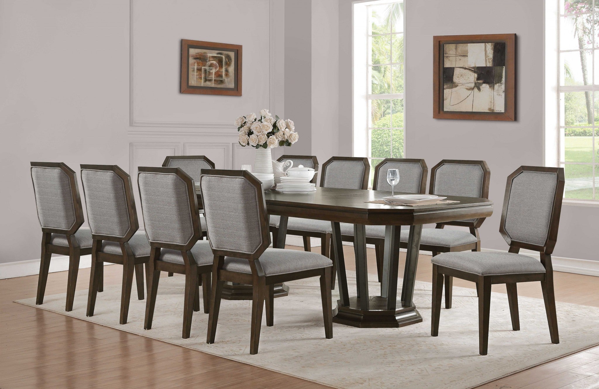 78-114" X 44" X 30" Tobacco Aspen Dining Table