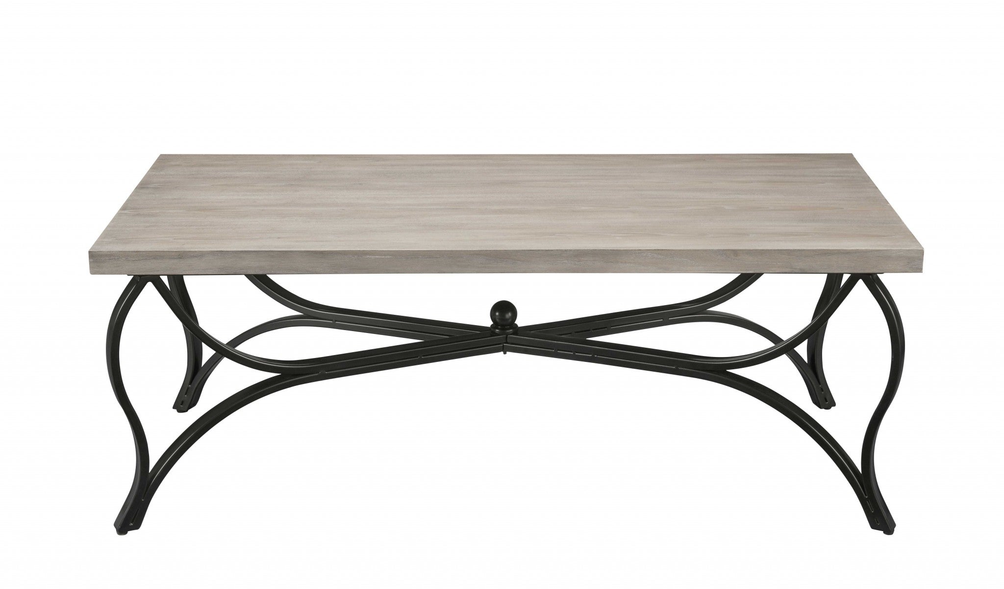 48" X 24" X 19" 3pc Gray Oak And Black Coffee And End Set