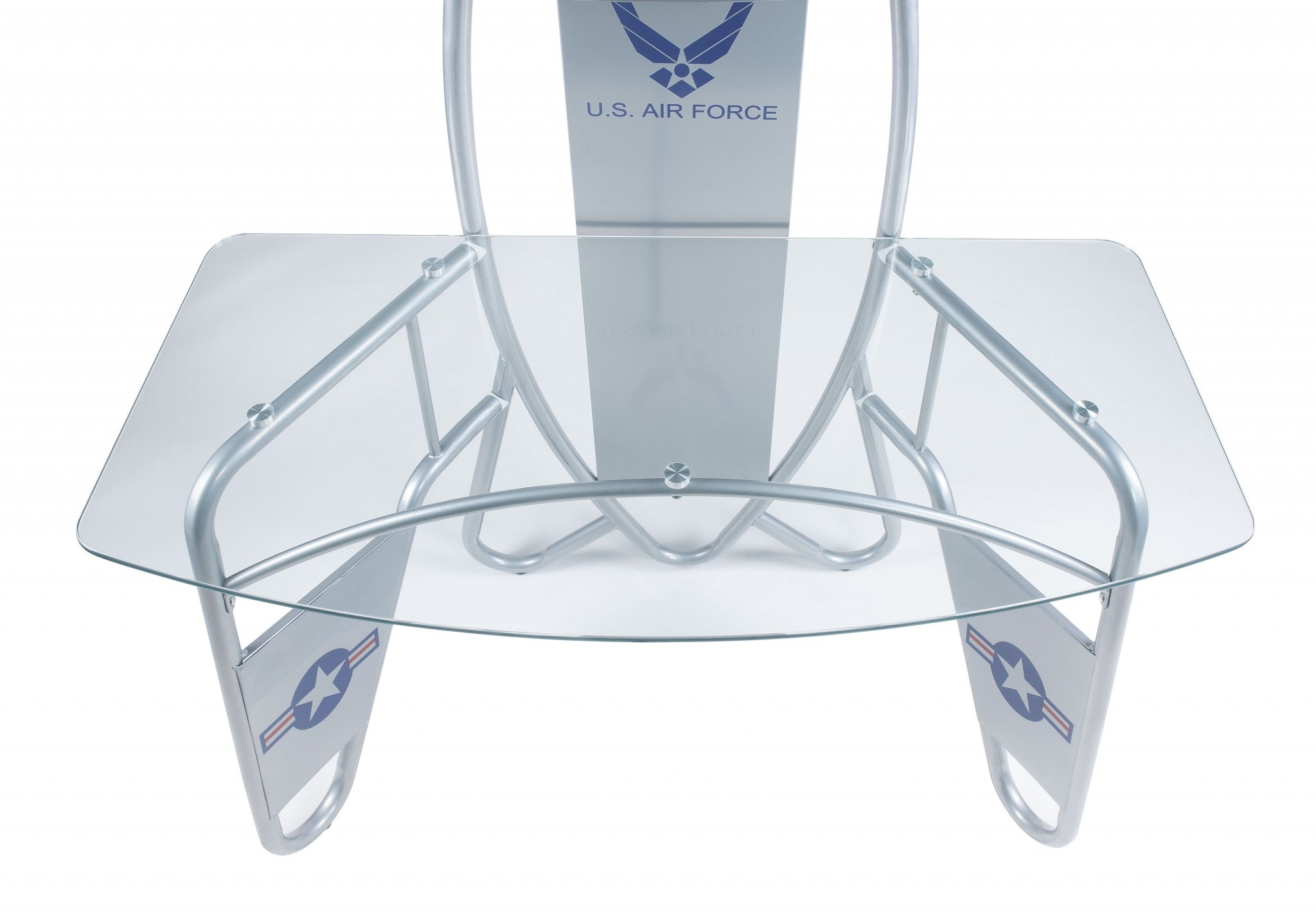 47" X 26" X 62" Silver Metal Desk