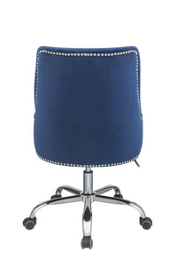 24" X 26" X 38" Blue Plywood Office Chair