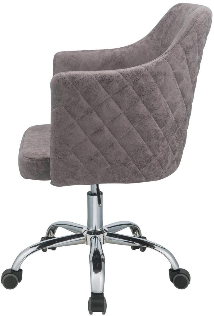 25" X 23" X 37" Dark Frey Antique Pu Office Chair