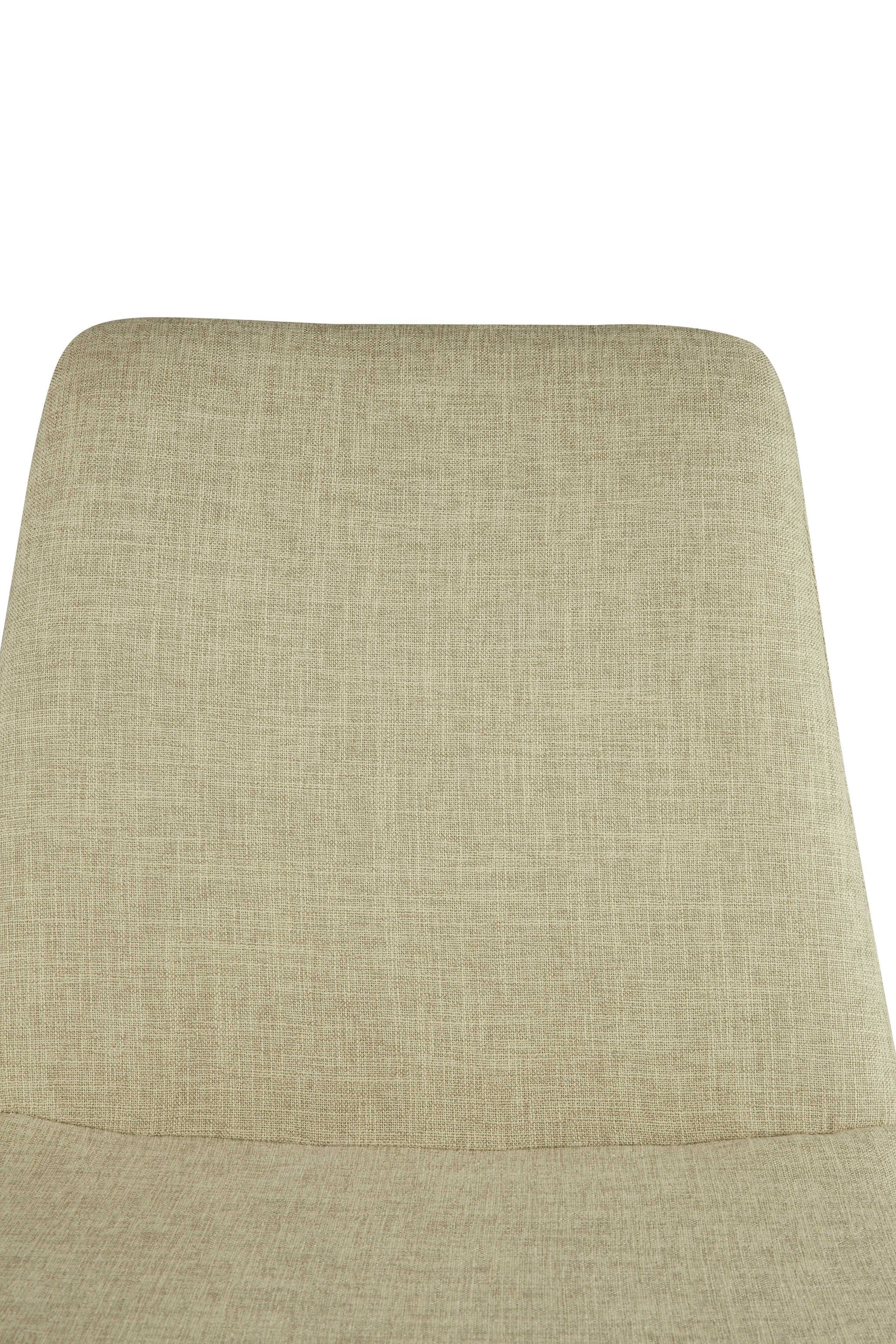 17" X 23" X 32" Light Green Fabric And Gold Accent Chair