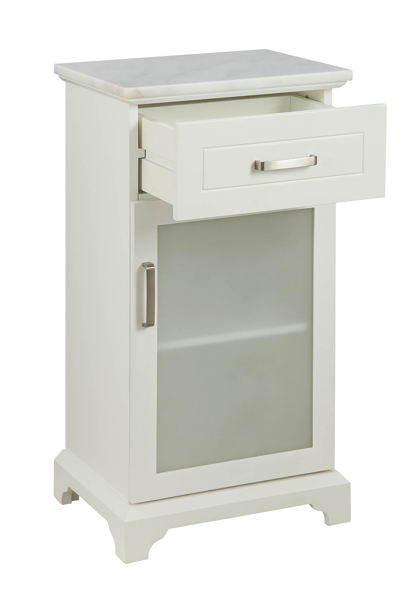 16" X 13" X 30" White Classy Cabinet