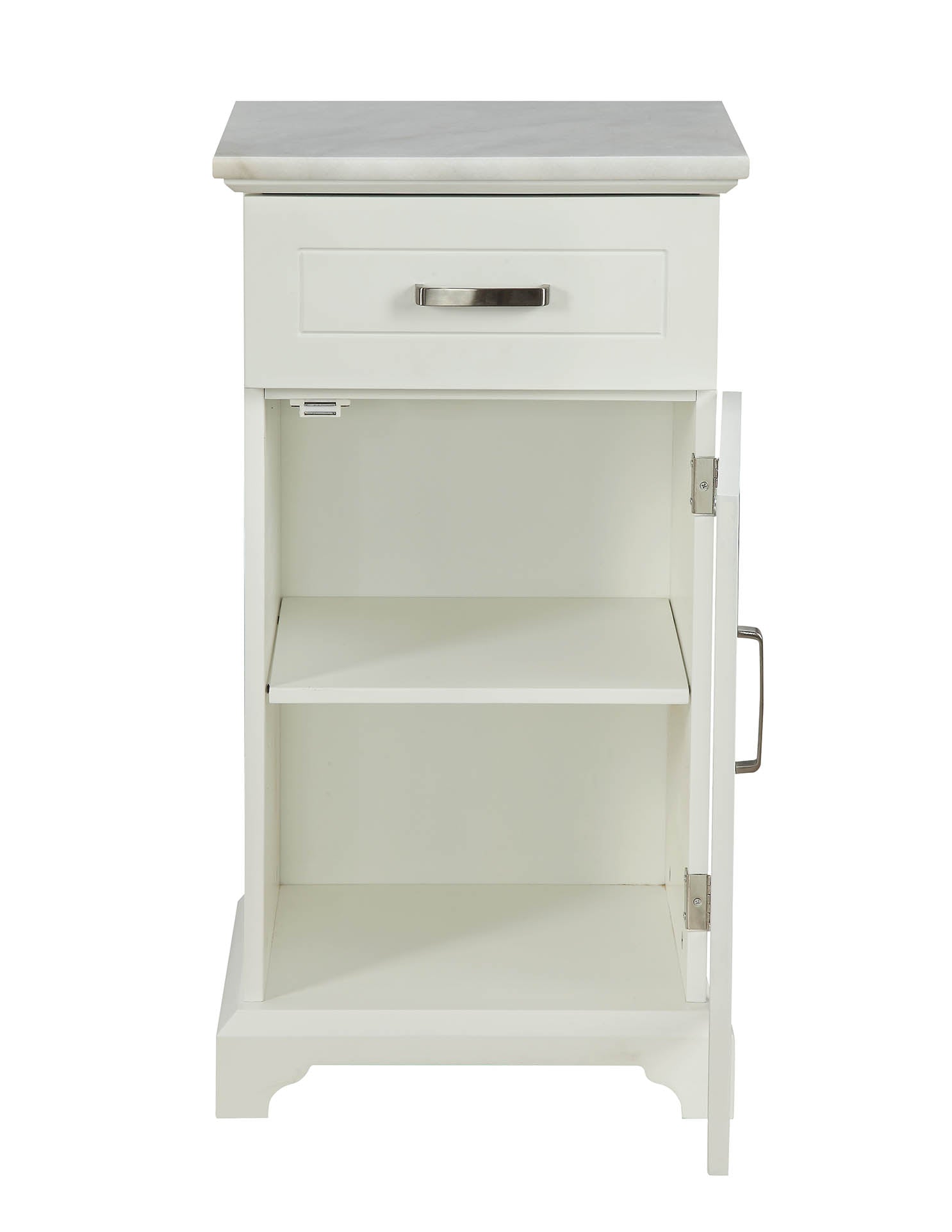 16" X 13" X 30" White Classy Cabinet