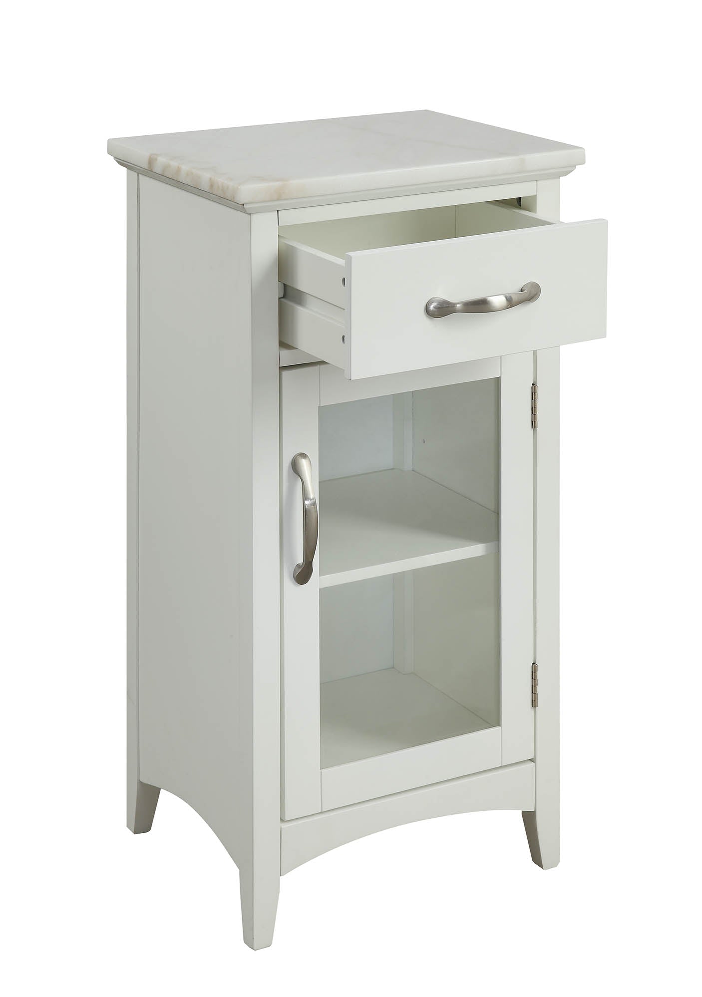 16" X 13" X 30" White Classy Cabinet